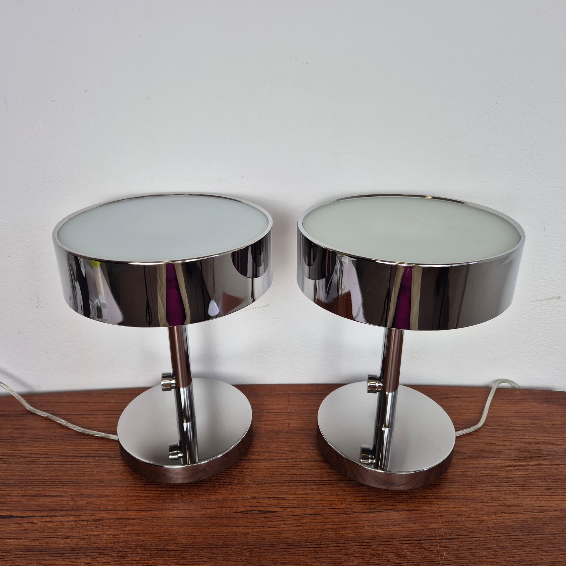 Lampa stołowa Stockholm, metal chromowany srebrny, proj. Ola Wihlborg, Ikea, lata 20. - 196951