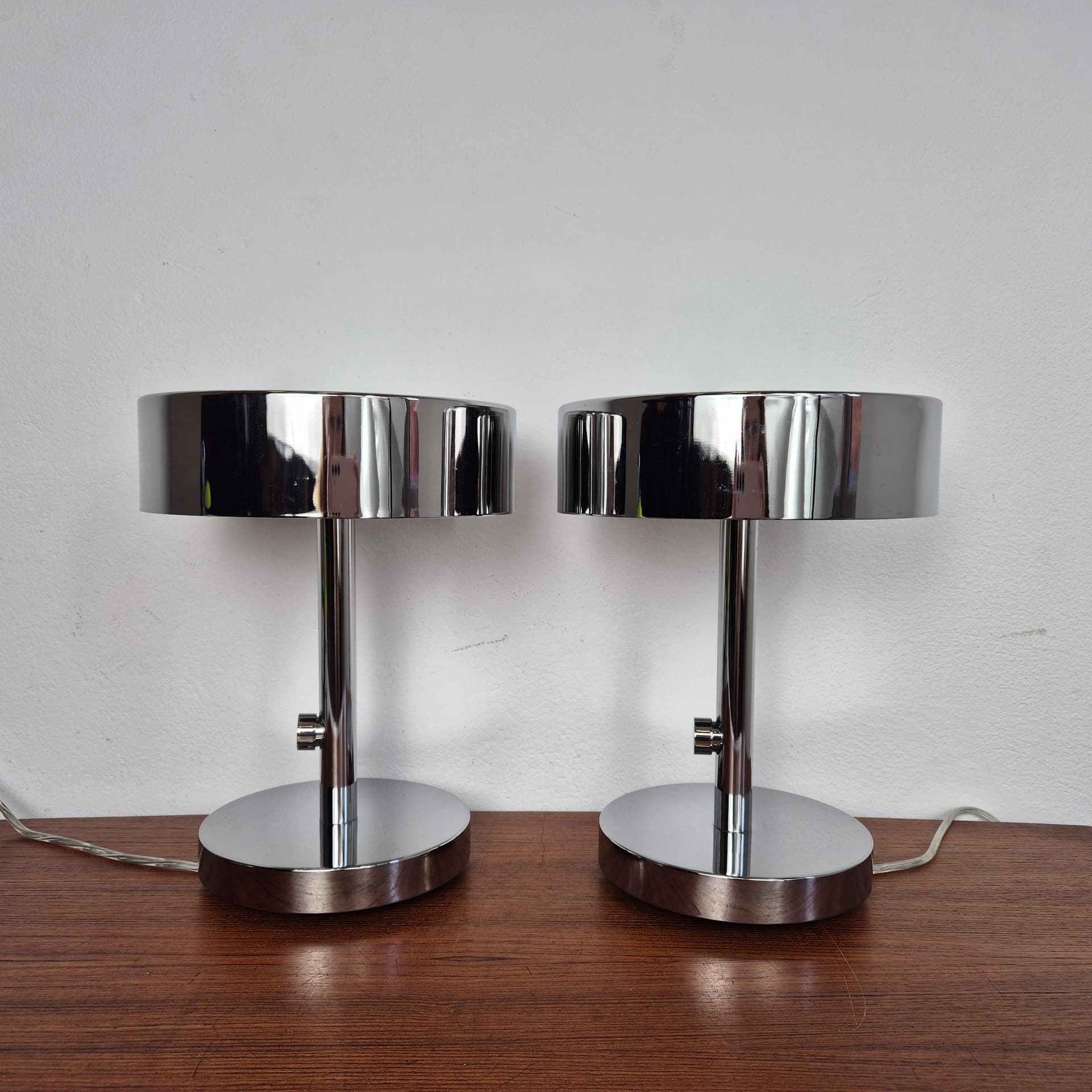 Lampa stołowa Stockholm, metal chromowany srebrny, proj. Ola Wihlborg, Ikea, lata 20. - 196952