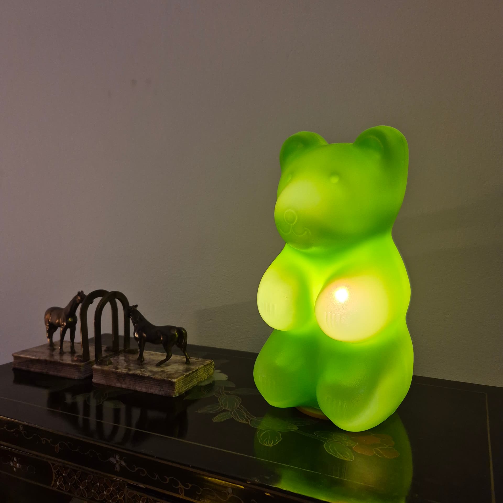 Lampka Haribo, zielona, plastik, Niemcy, lata 90. - 196995