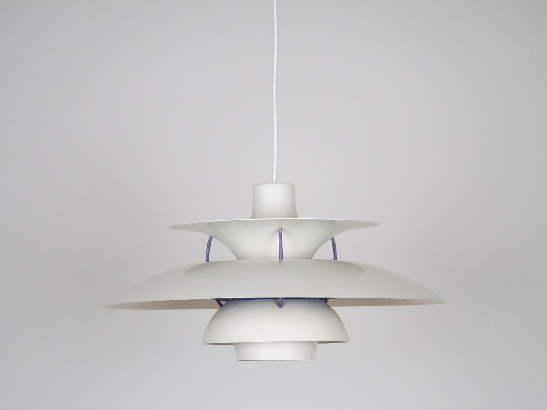 Pendant Lamp PH 5, white metal, by P. Henningsen, Louis Poulsen, Denmark, 1980s. - 197056
