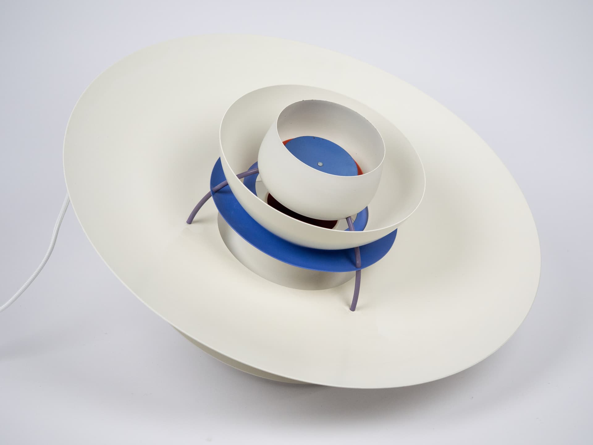 Pendant Lamp PH 5, white metal, by P. Henningsen, Louis Poulsen, Denmark, 1980s. - 197065