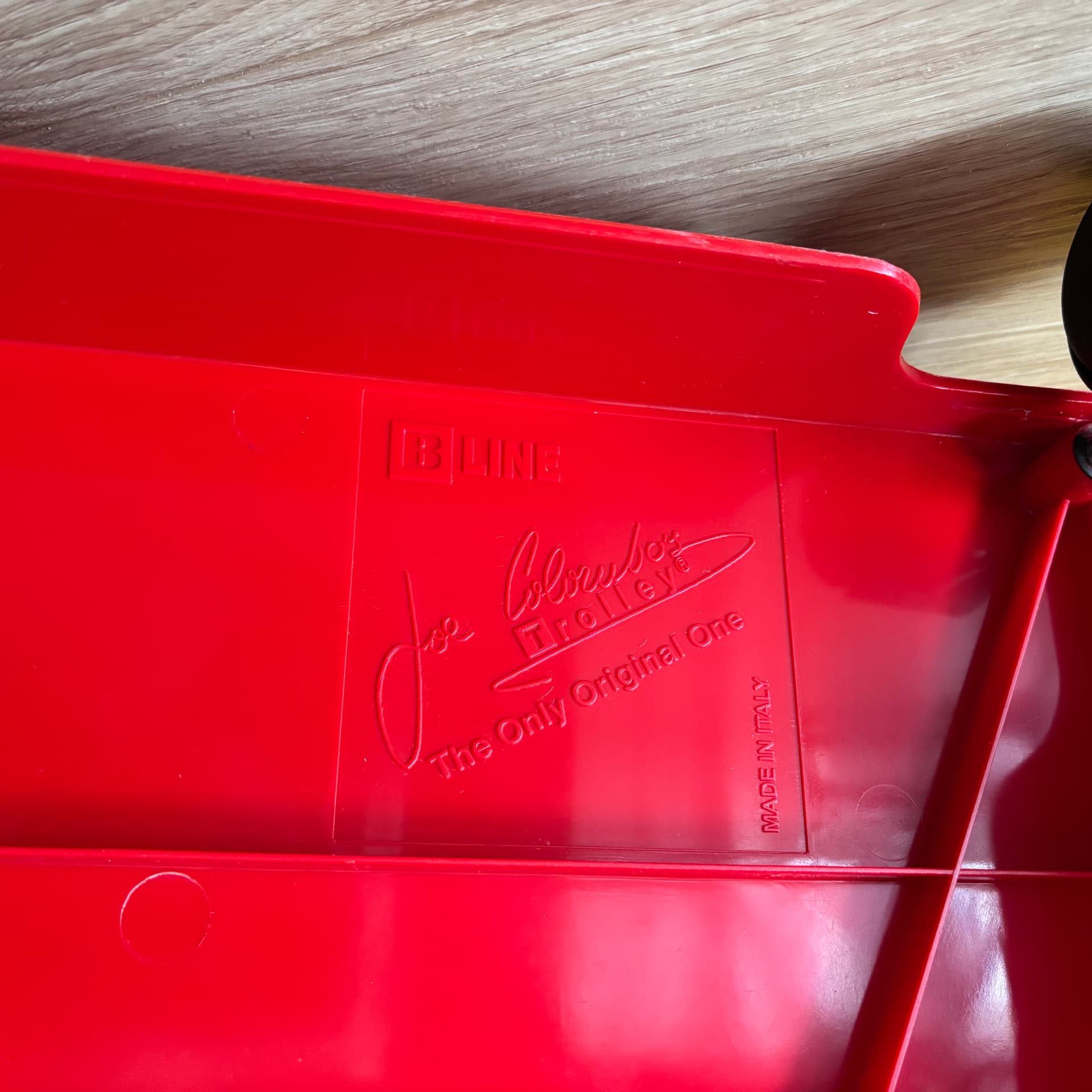 Organizer biurowy, czerwony, plastik, proj. J. Colombo, Włochy, lata 70. - 197207