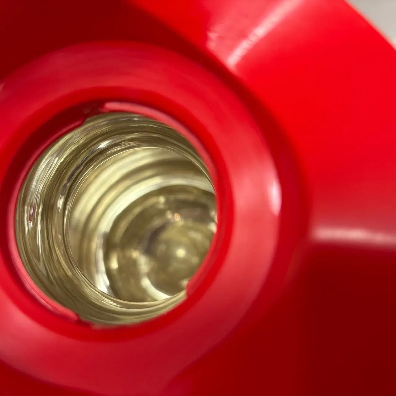 Termos La Ola, czerwony czarny, plastik szkło, proj. J. Brown London, Niemcy, lata 90. - 13720