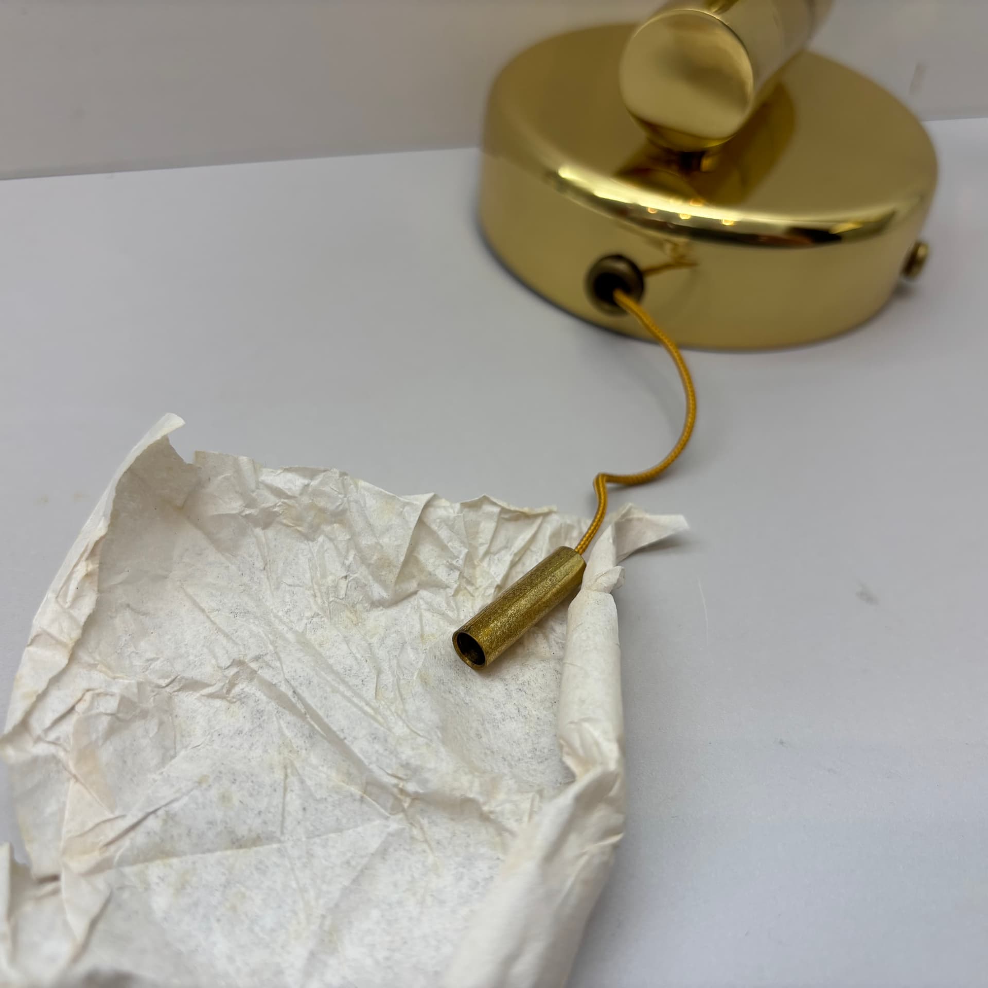 Kinkiet, złoty, mosiądz, Niemcy, lata 70. - 197288