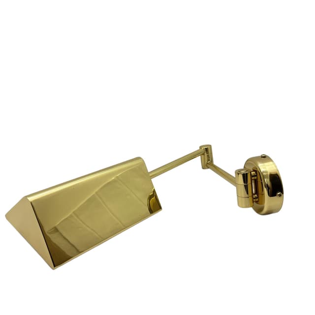 Kinkiet, złoty, mosiądz, Niemcy, lata 70. - WYMIARY