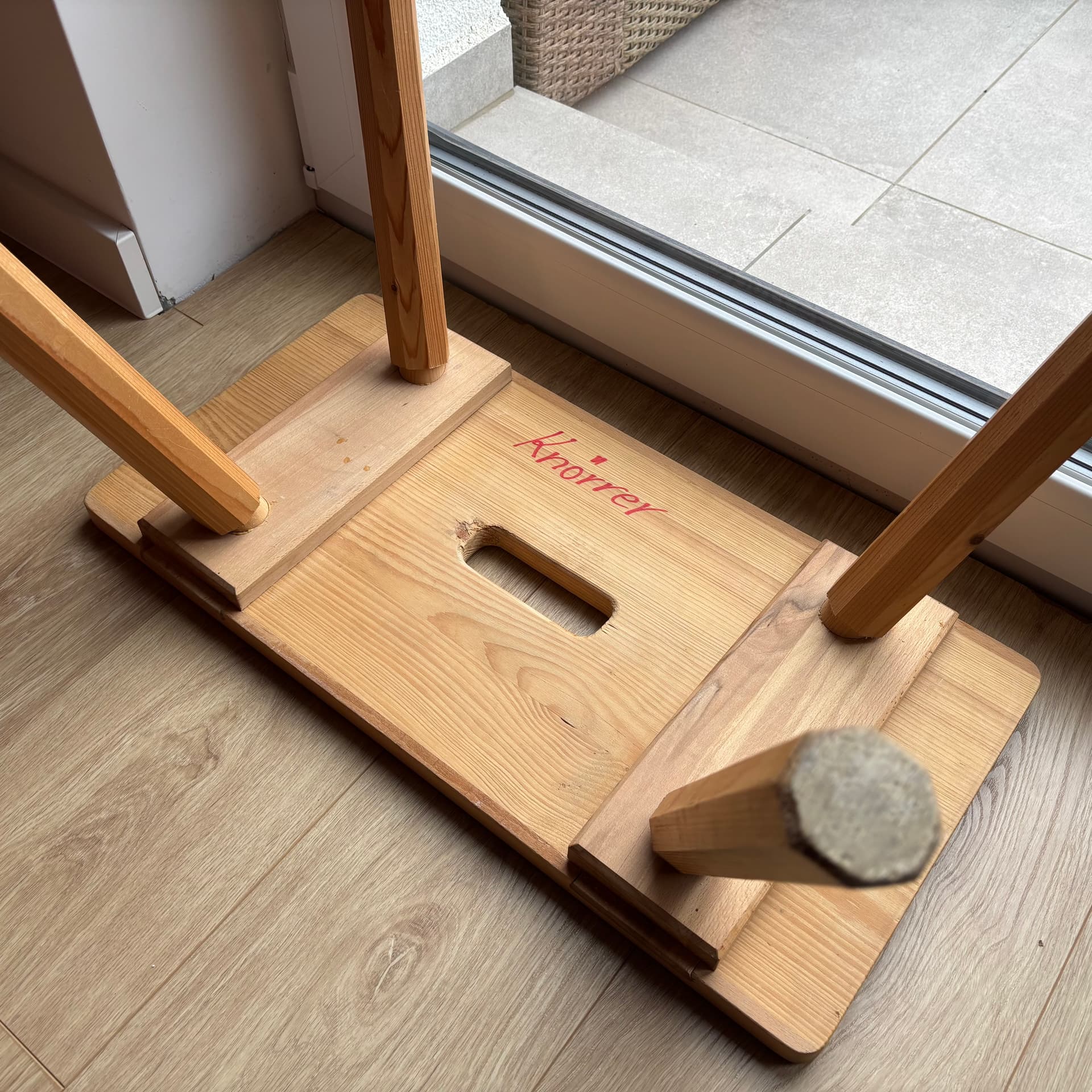 Stool, light brown pine, Germany, 1980s. - 197311