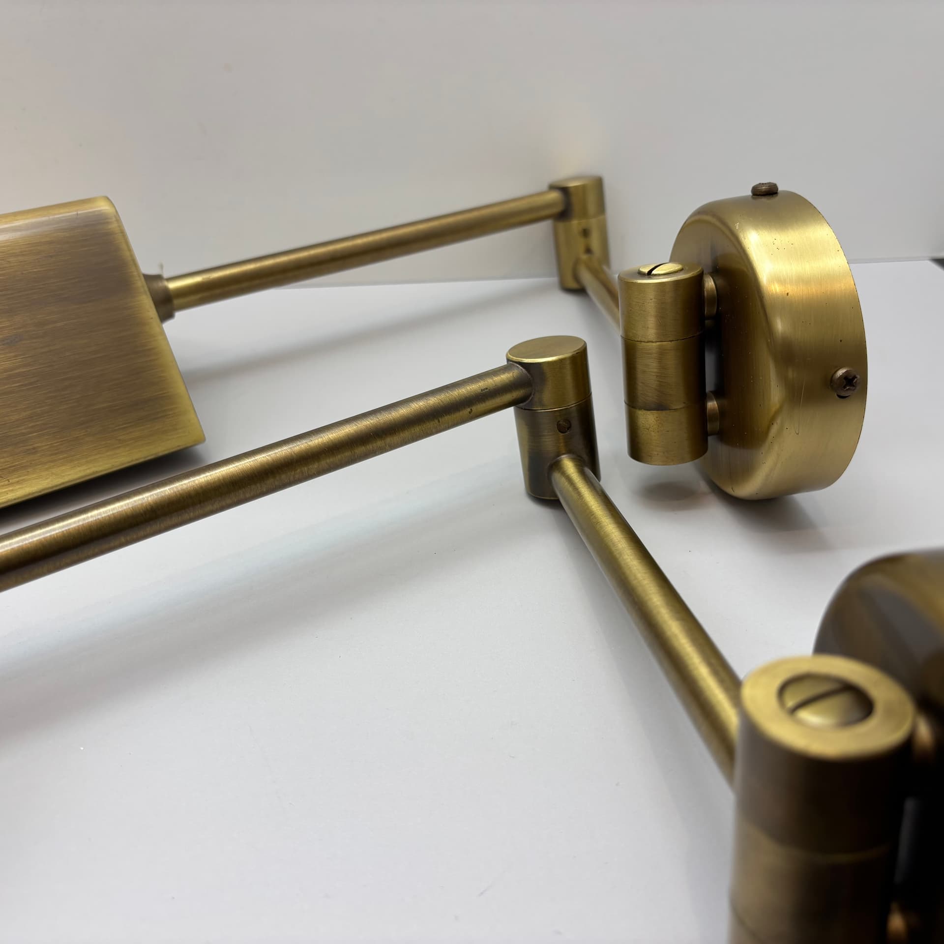 Para kinkietów, złoty, mosiądz, Niemcy, lata 70. - 197331