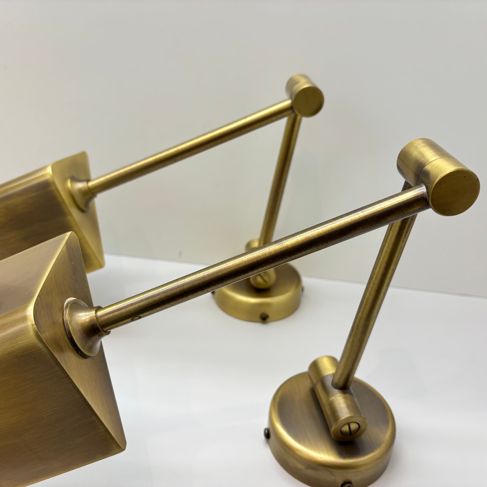 Para kinkietów, złoty, mosiądz, Niemcy, lata 70. - 197329