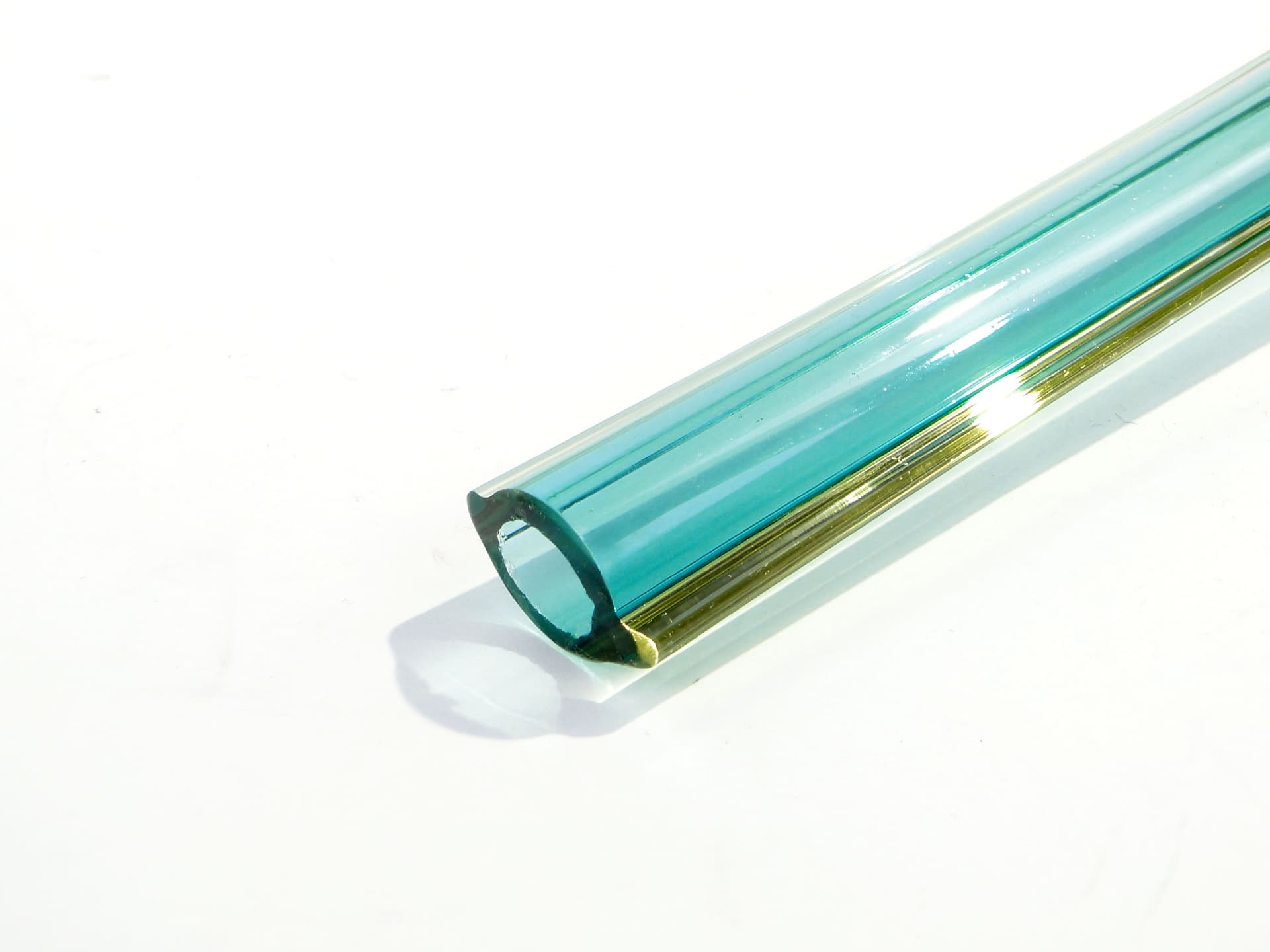 Wazon Murano, szkło turkusowe, Włochy, lata 50. - 1373