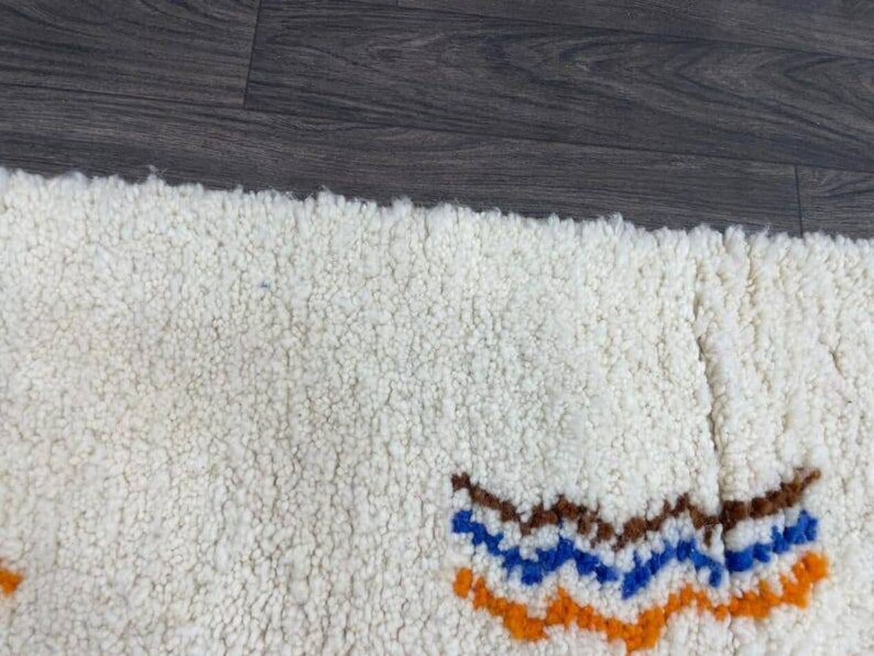 Ręcznie tkany dywan 250x150 cm, wełna, multikolor, Maroko - 197389