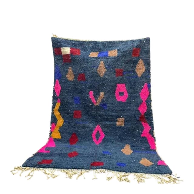 Dywan berberyjski, 250x150 cm, multikolor, wełna, Maroko - WYMIARY