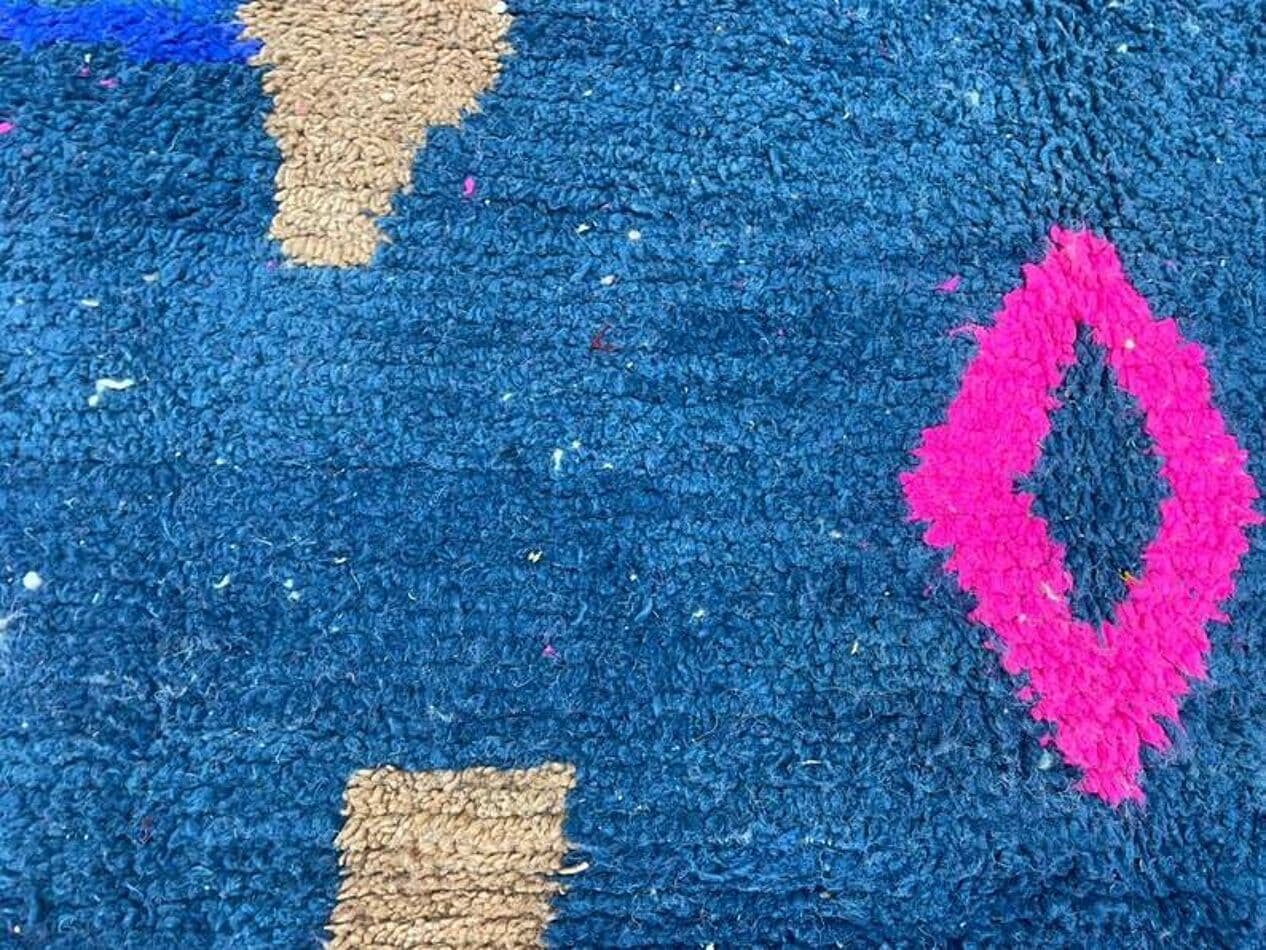 Dywan berberyjski, 250x150 cm, multikolor, wełna, Maroko - 197378