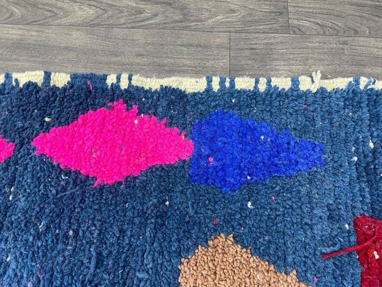 Dywan berberyjski, 250x150 cm, multikolor, wełna, Maroko - 197379