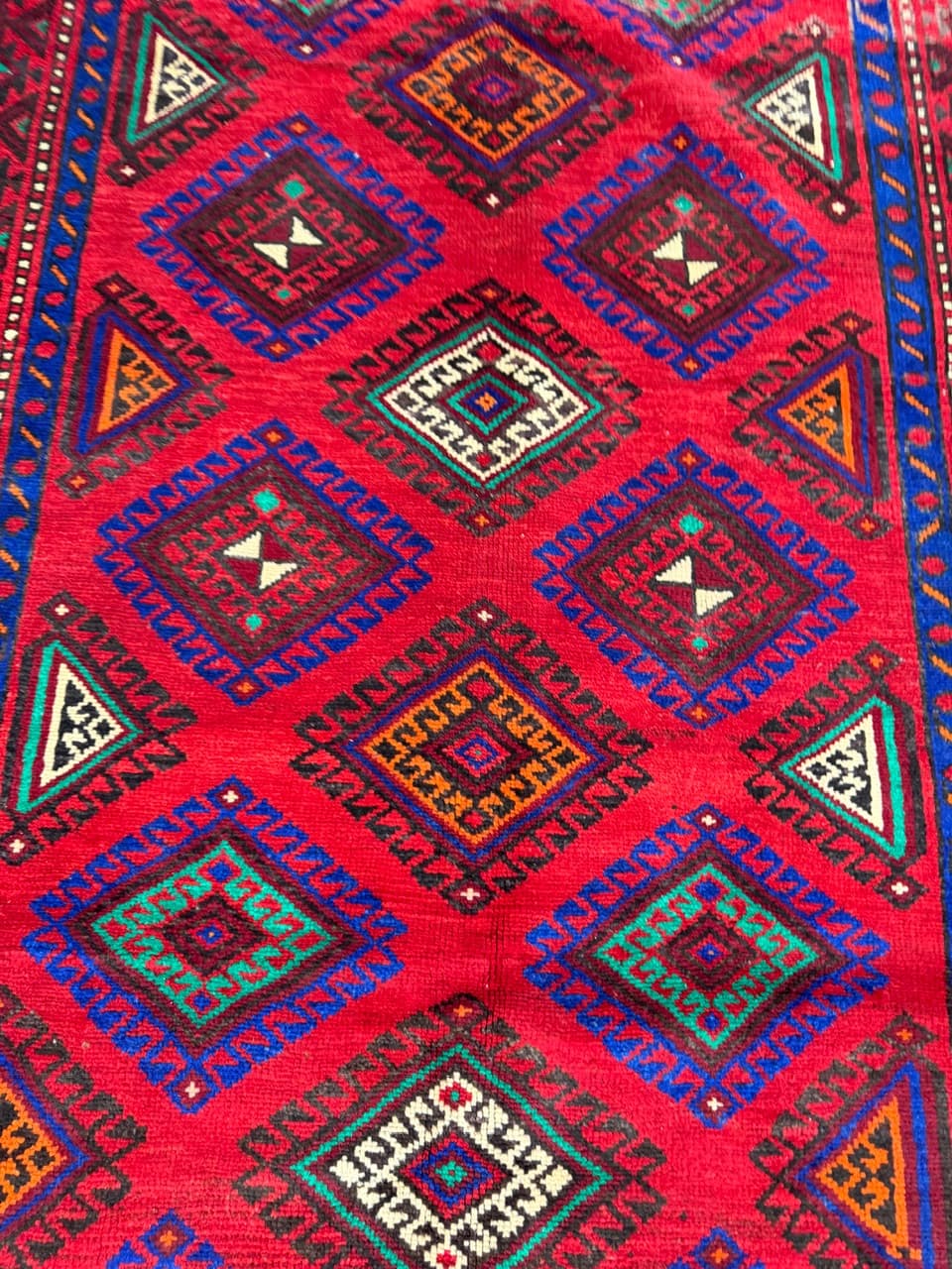 Dywan perski Beludż 290x165 cm, czerwony, wełna, Iran - 197449