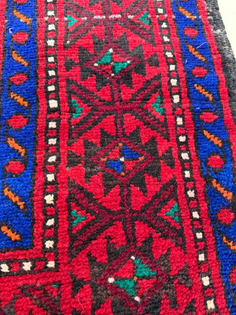 Dywan perski Beludż 290x165 cm, czerwony, wełna, Iran - 197447