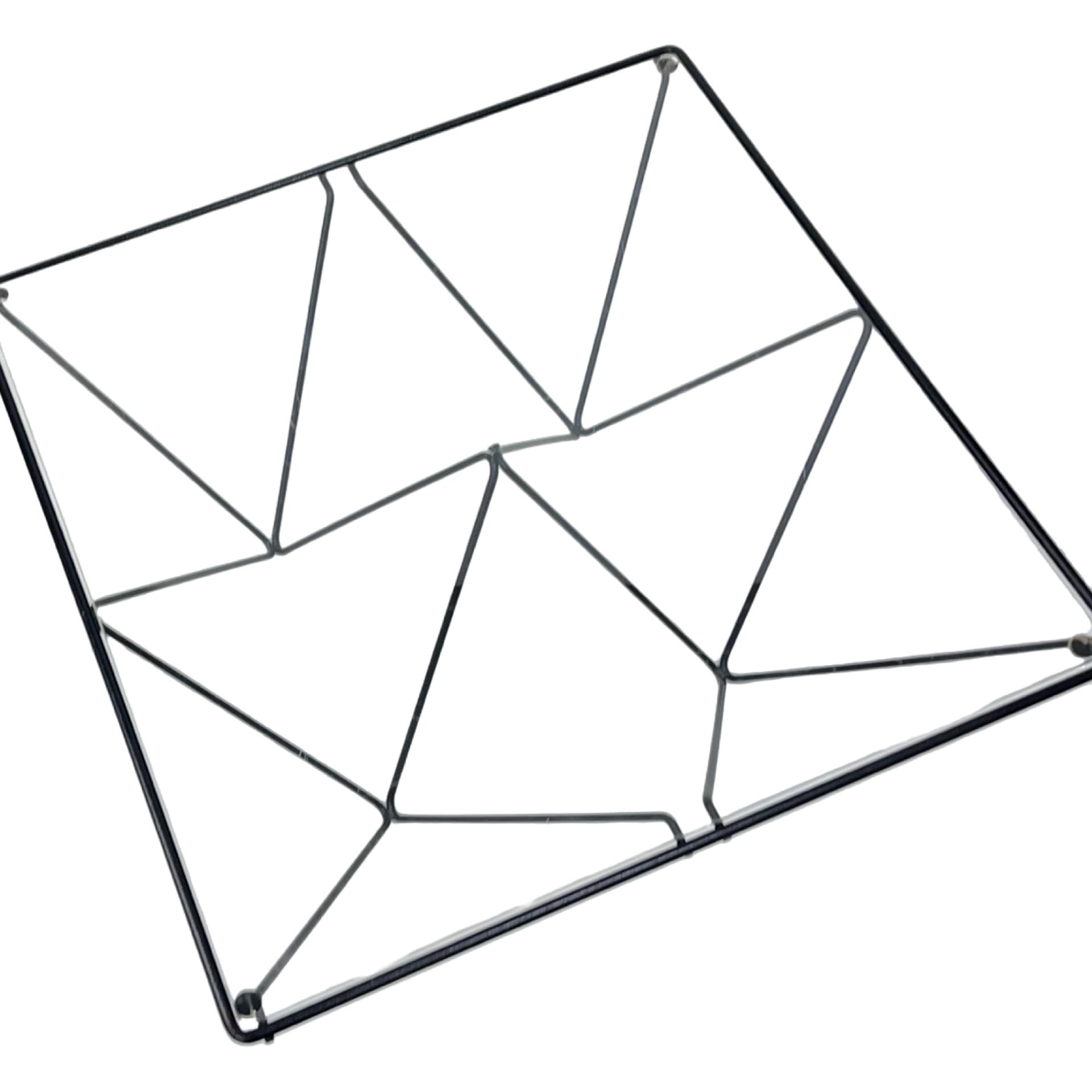 Stolik kawowy Alanda, metal czarny, szkło przezroczyste, proj. P. Piva, Włochy, lata 80. - 197462