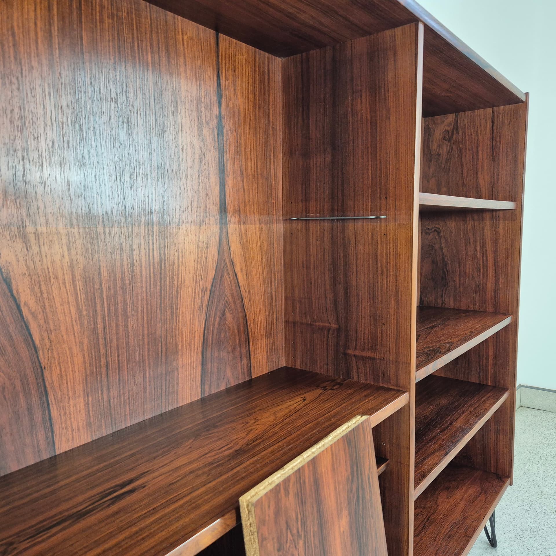 Regał na książki, palisander ciemnobrązowy, Brouer Møbelfabrik, Dania, lata 60. - 197483