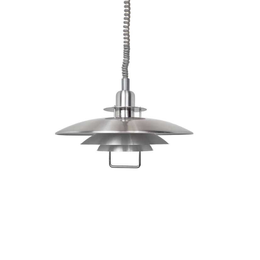 Pendant lamp Primus, silver, metal, Belid, Sweden, 1980s.