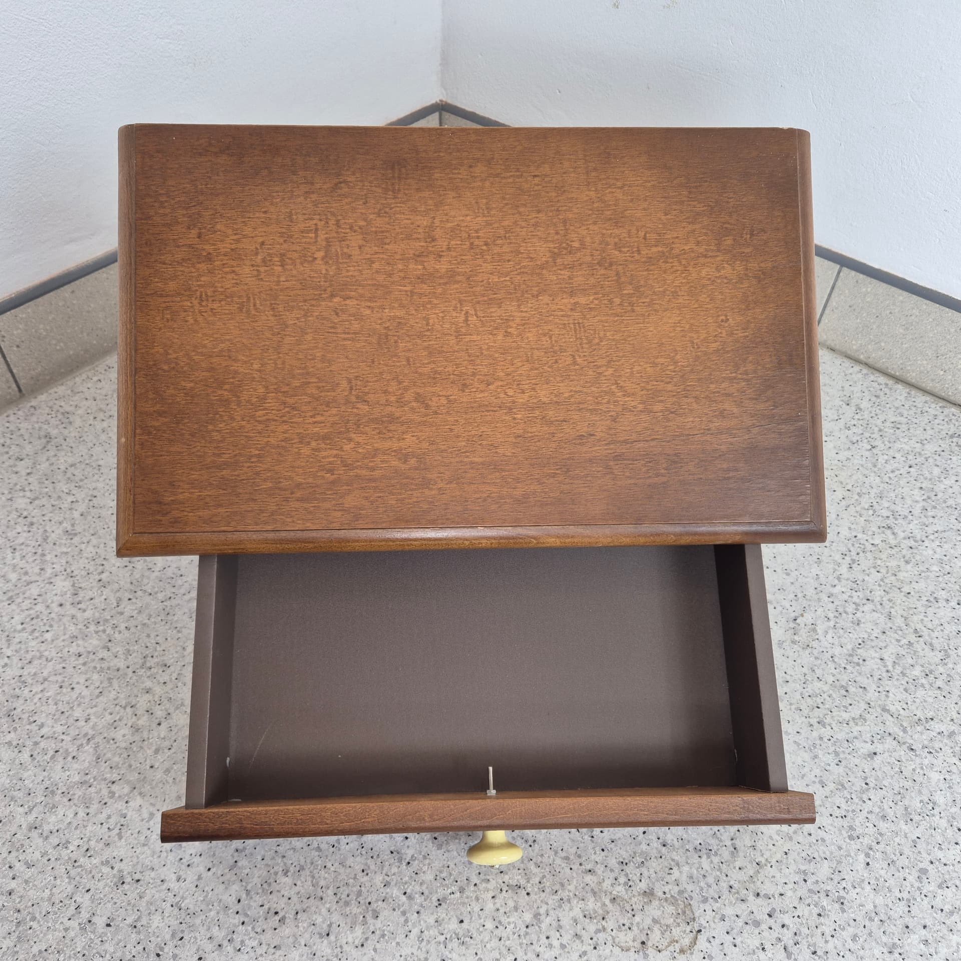 Szafka wisząca, brązowy, drewno, Niemcy, lata 80. - 197521