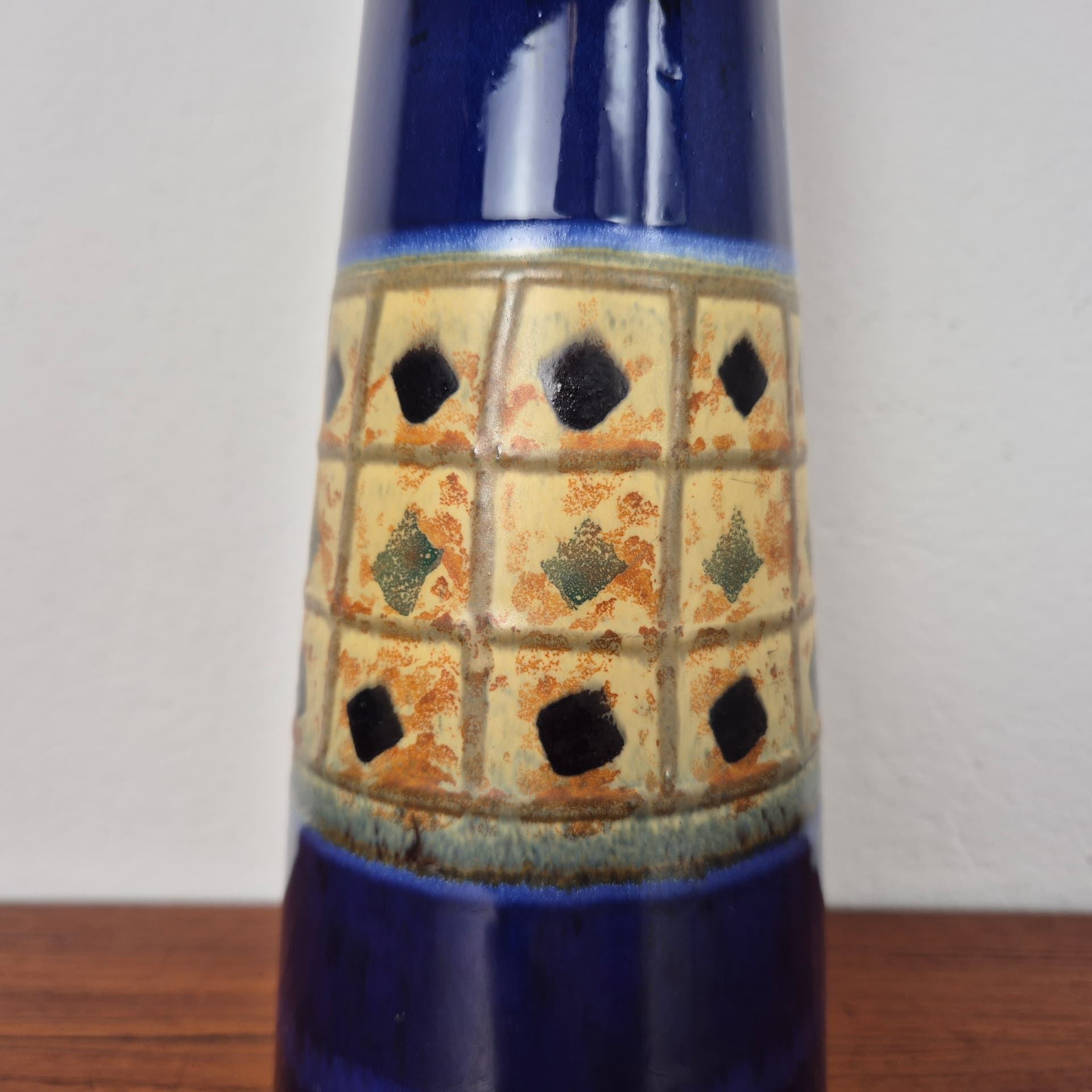 Świecznik Venus, niebieski, ceramika, Niemcy, lata 60. - 197593