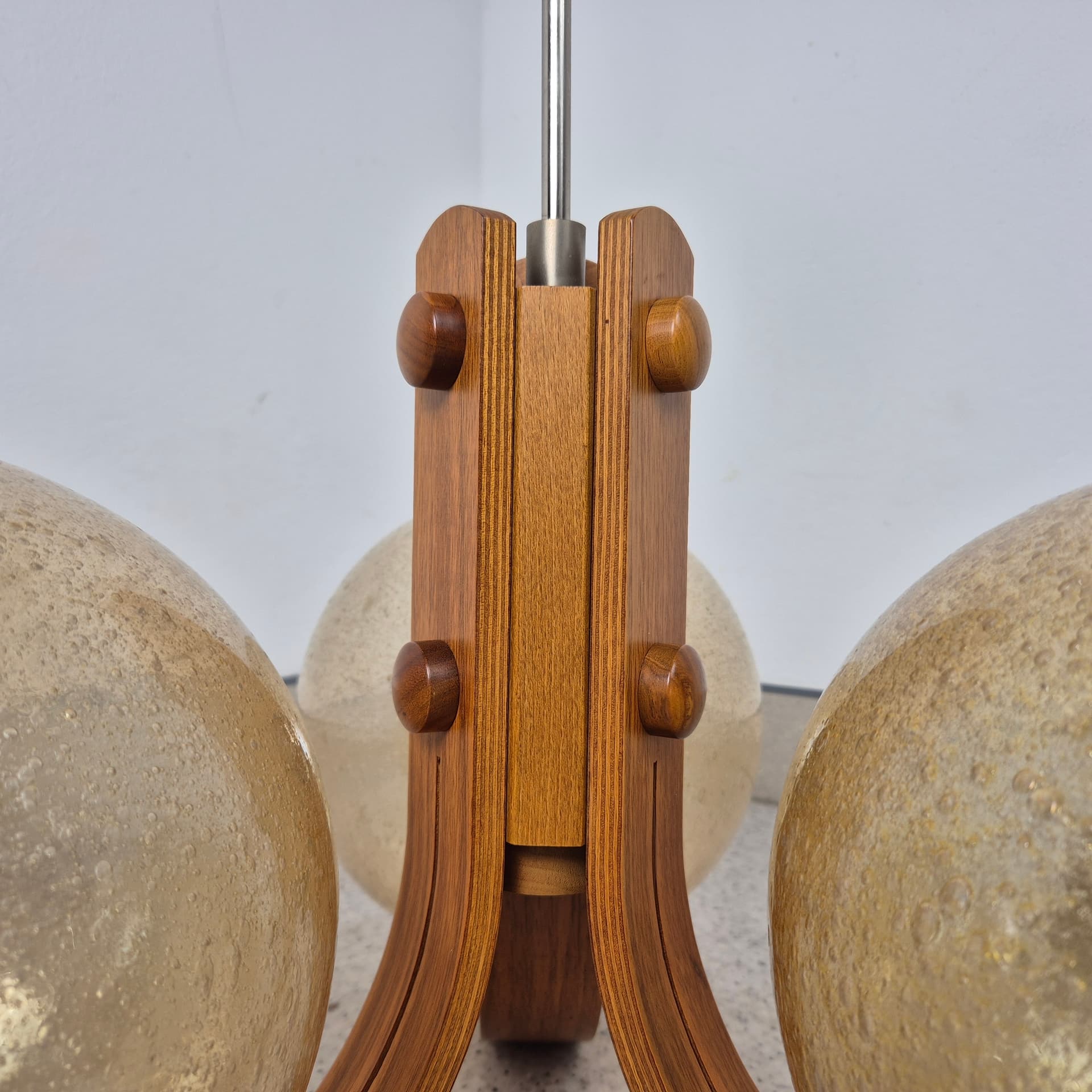 Chandelier, mid-century modern, beige, Switzerland, 1960s. - 197627