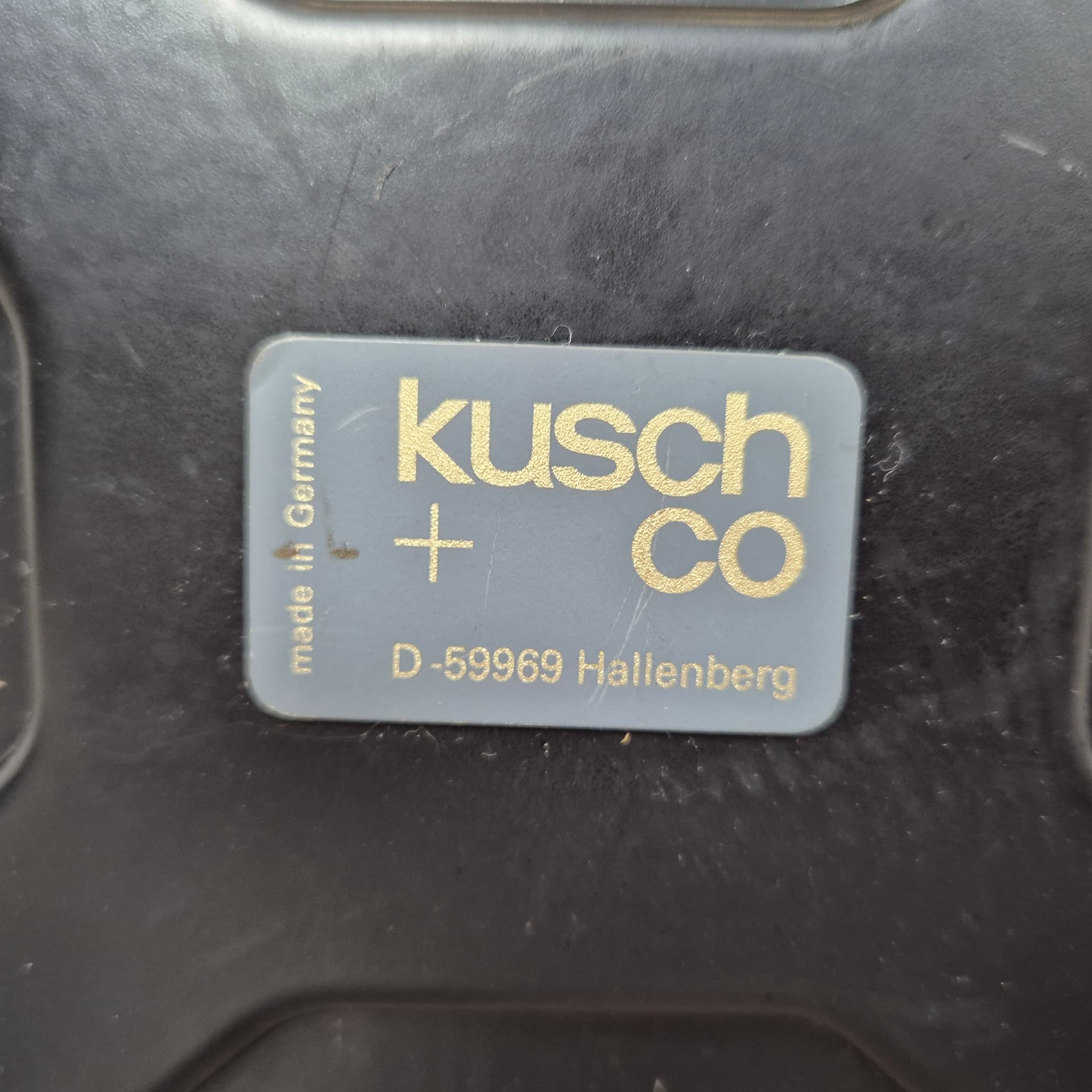 Krzesło, czerwony, sklejka, Kusch&Co, Niemcy, lata 70. - 197691