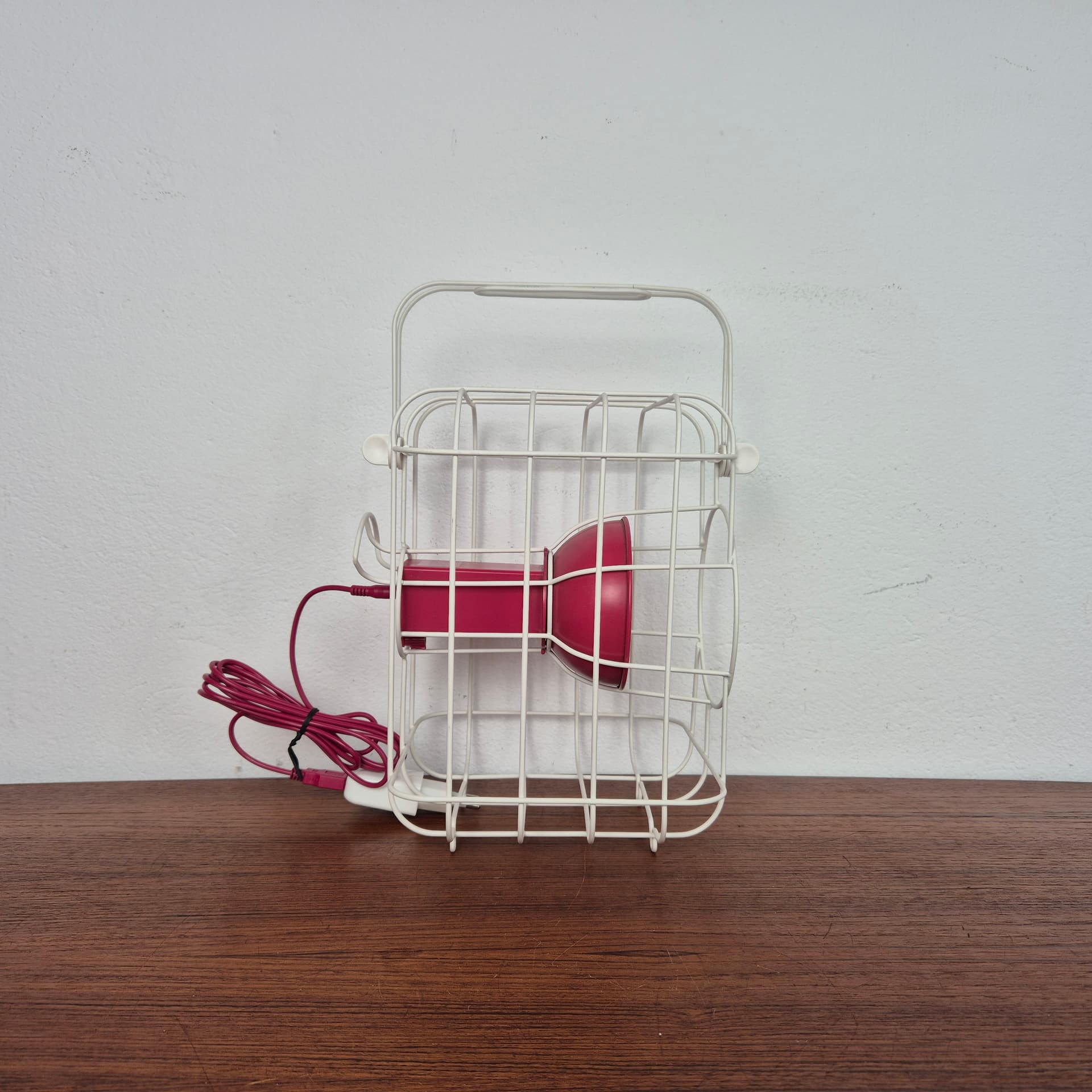 Lampa stołowa Nomade LED, biały czerwony, metal, proj. M. Crasset, Ikea, Szwecja, XXI w. - 197751