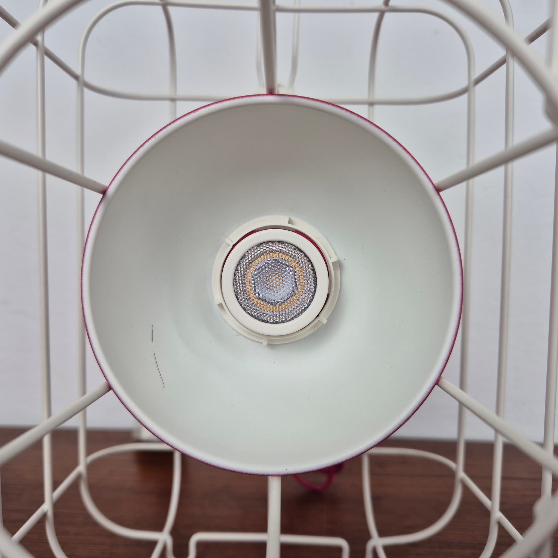 Lampa stołowa Nomade LED, biały czerwony, metal, proj. M. Crasset, Ikea, Szwecja, XXI w. - 197747