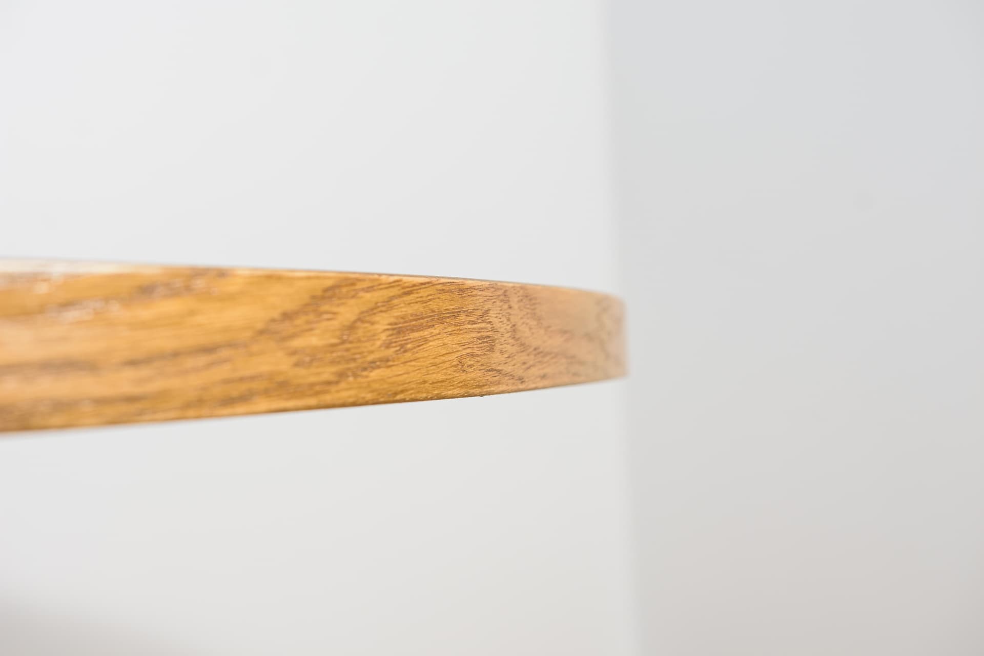 Round table, light oak, aluminium, Denmark, 1970s. - 197872