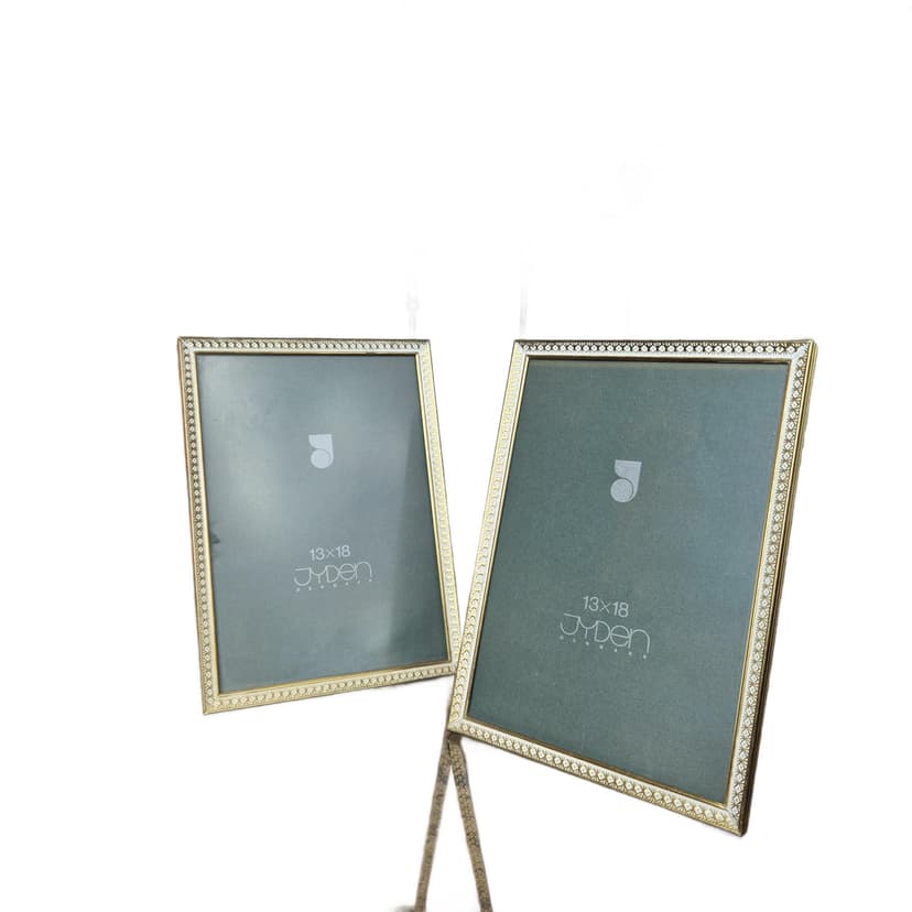 Picture frame, golden brass, Denmark, 1970s.