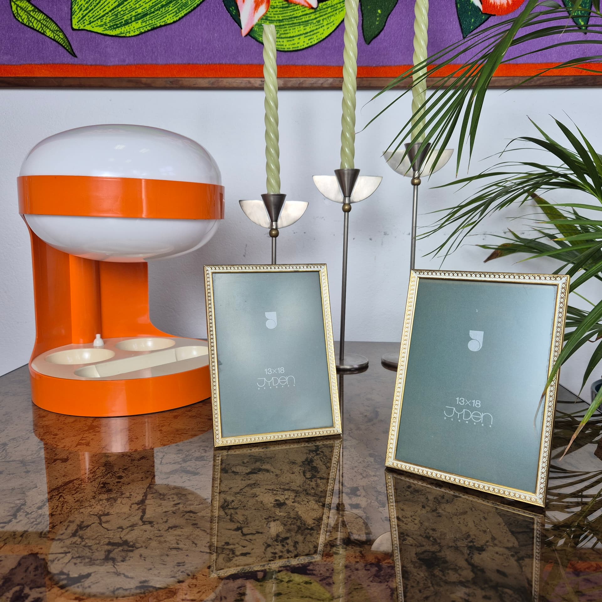 Picture frame, golden brass, Denmark, 1970s. - 197898