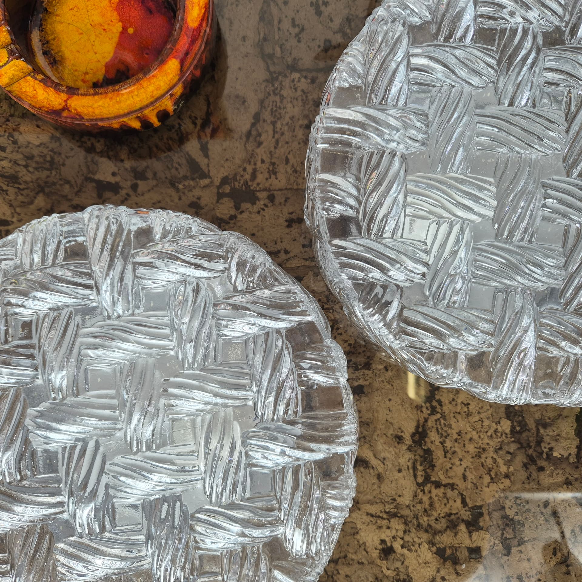 Para plafonów transparentnych, szkło, Niemcy, lata 60. - 197918