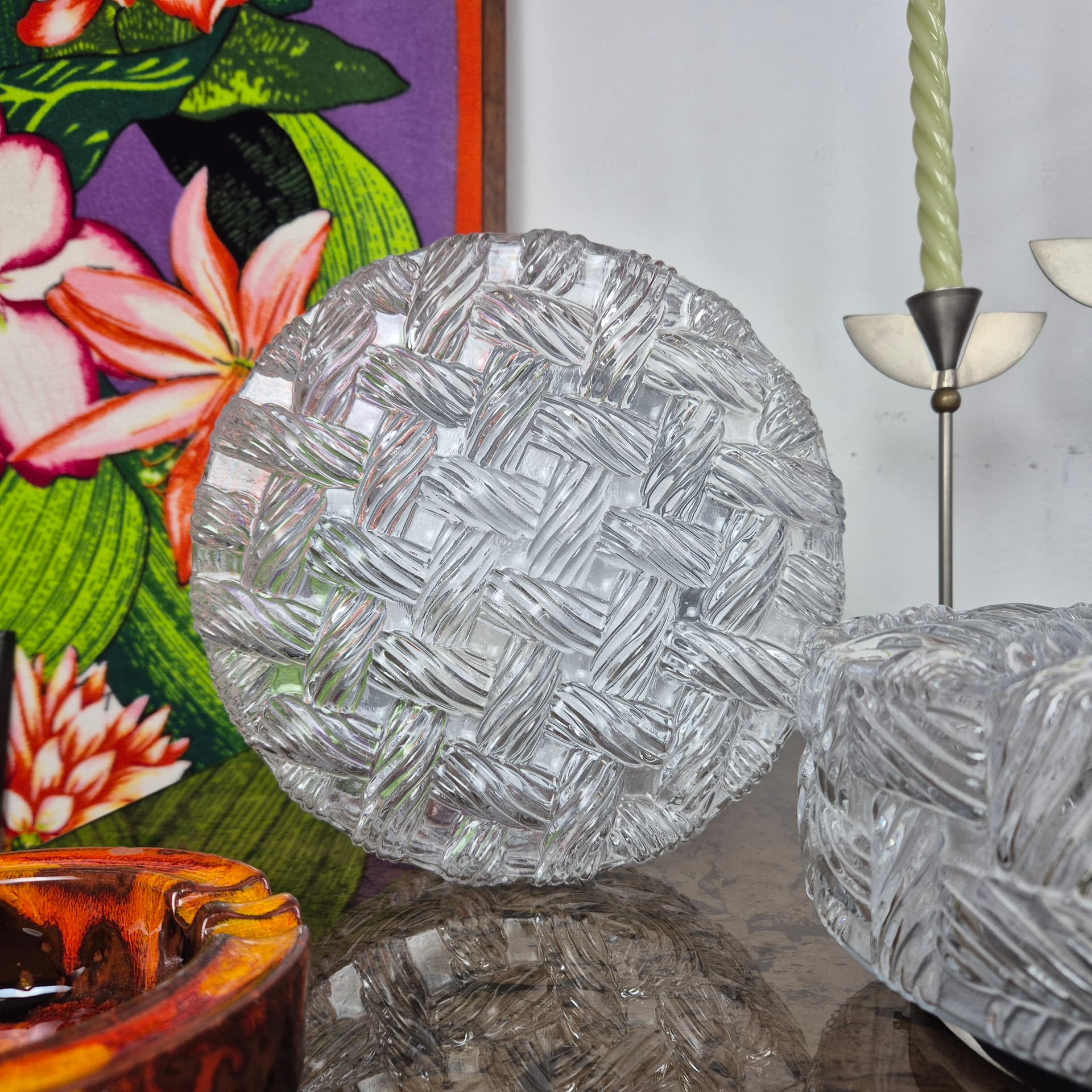 Para plafonów transparentnych, szkło, Niemcy, lata 60. - 197917