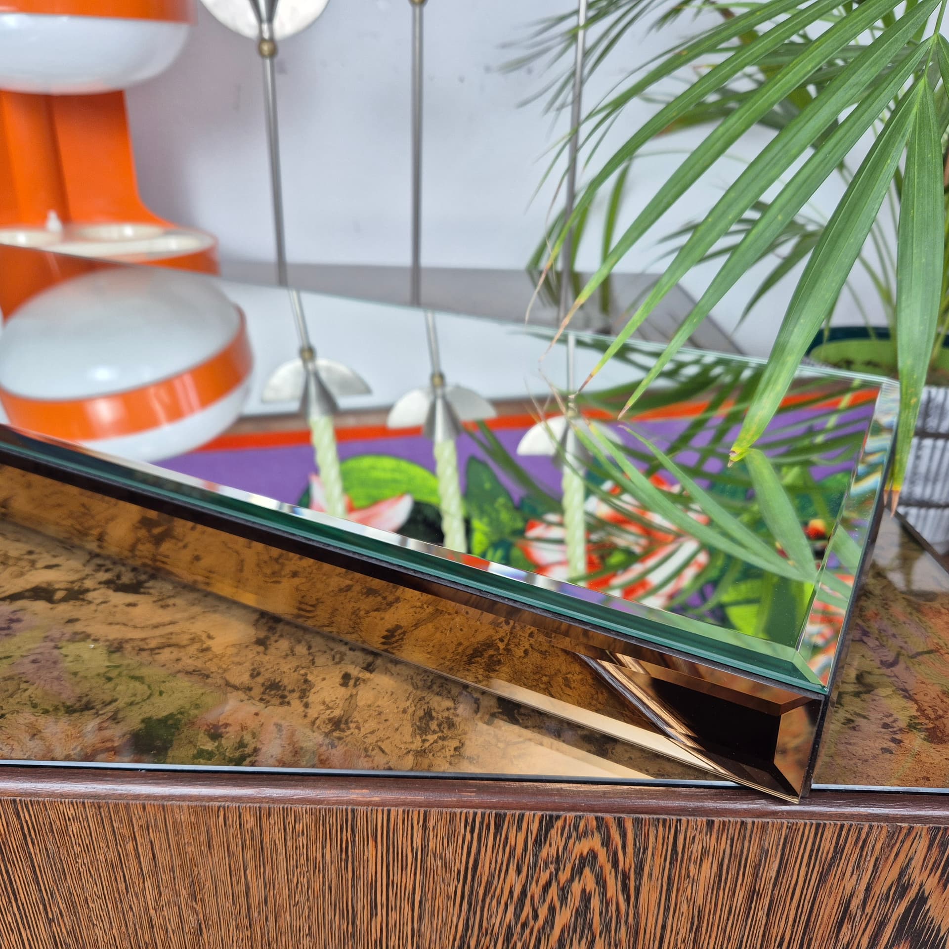 Mirrored set, copper, glass, Germany, 1970s. - 197927