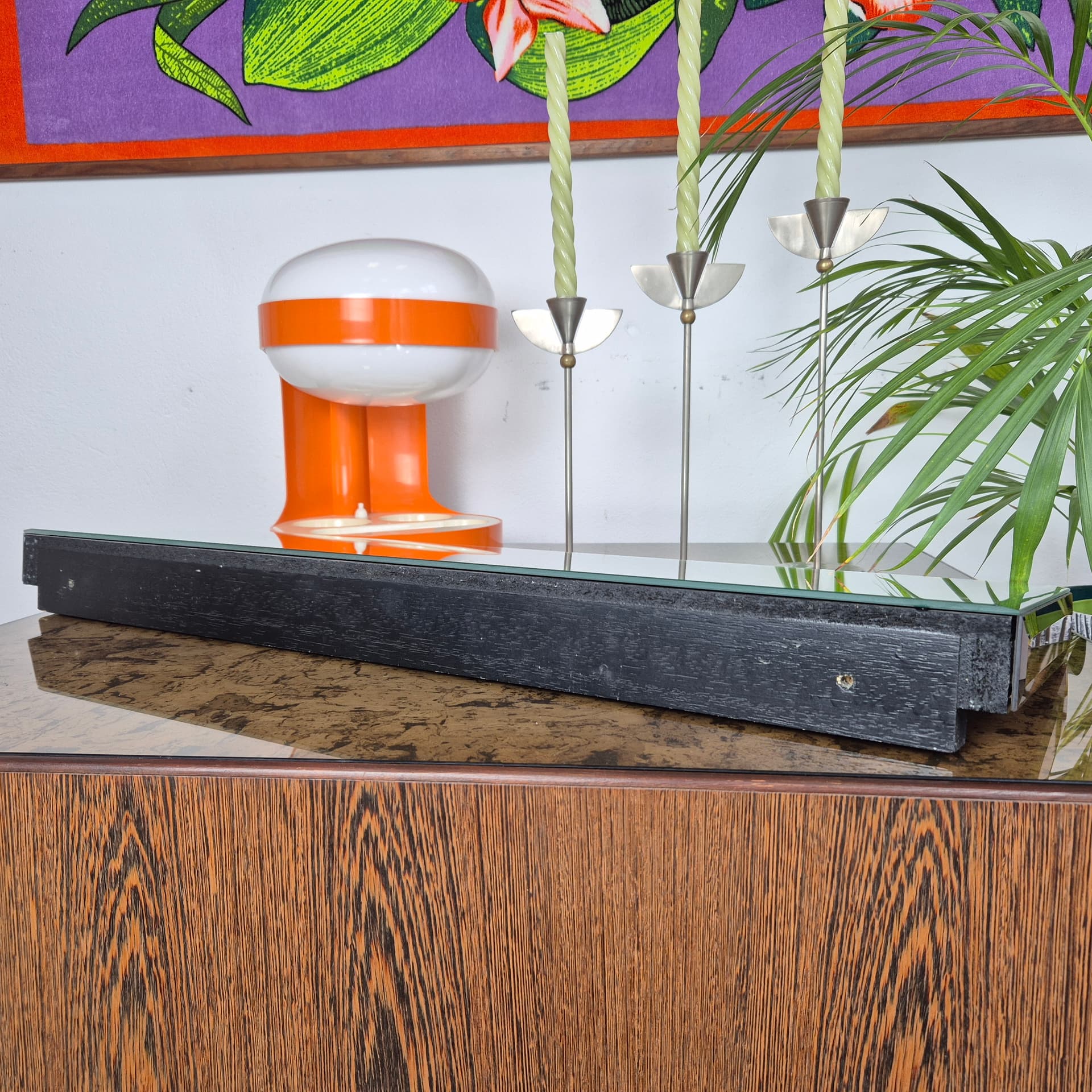 Mirrored set, copper, glass, Germany, 1970s. - 197924