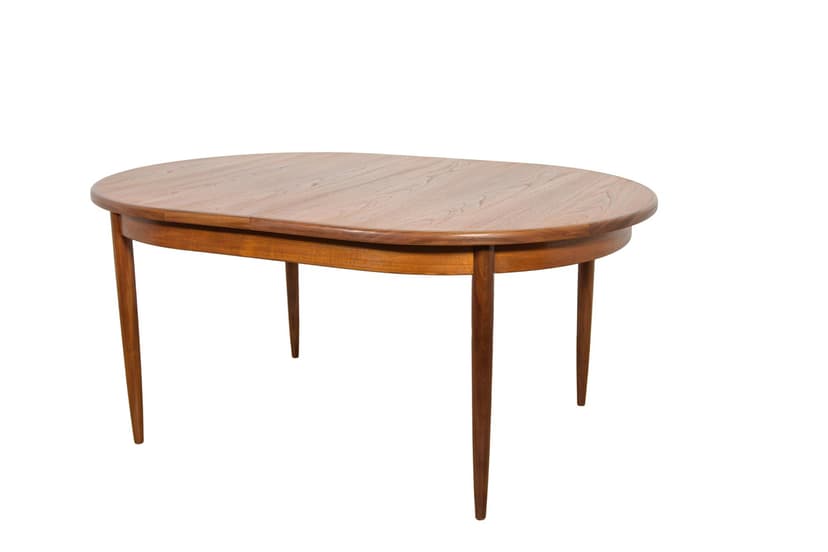 Stół owalny rozkładany, teak jasnobrązowy, G-Plan, Wielka Brytania, lata 60.