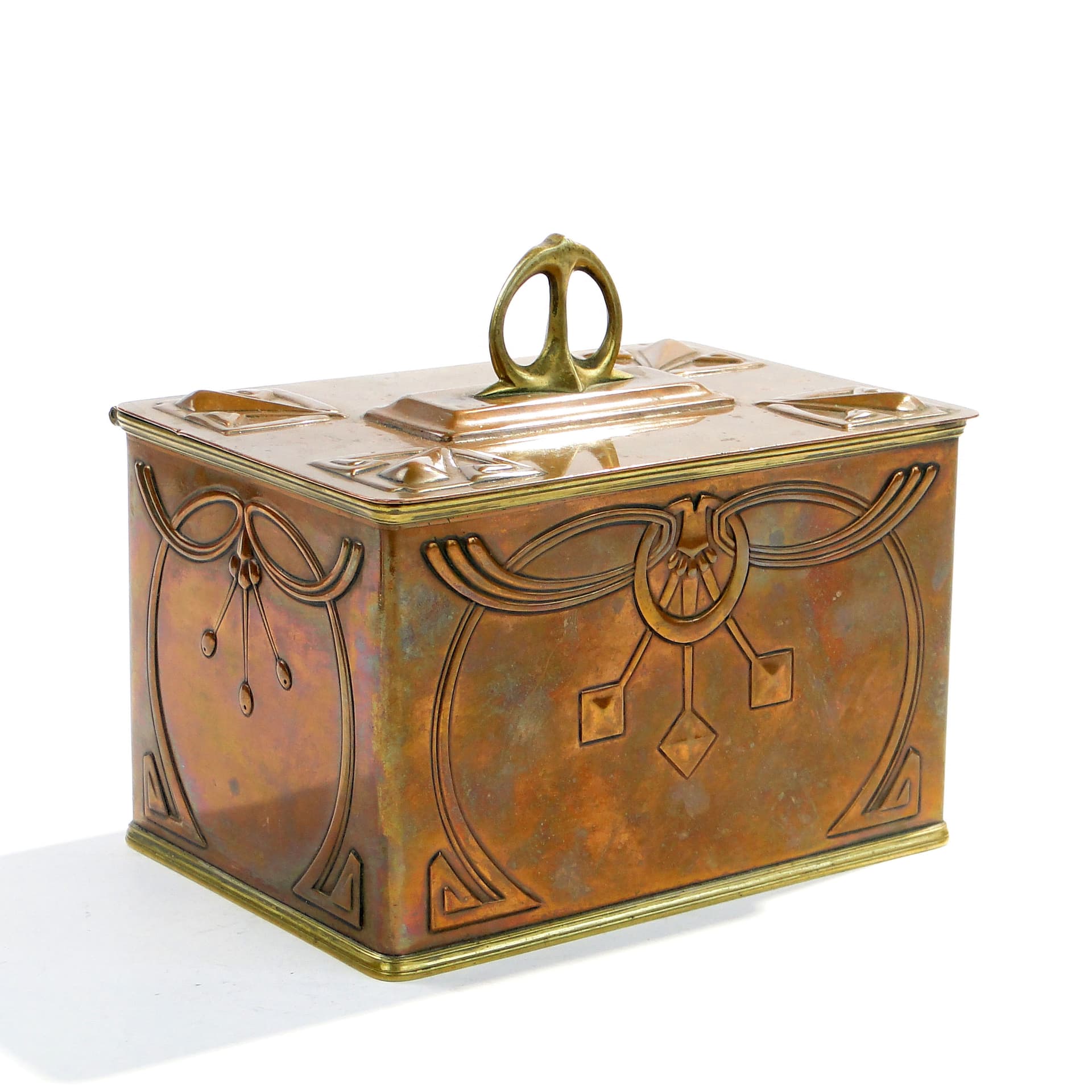 Cukiernica secesyjna, miedź, WMF, Niemcy, początek XX w. - 198108