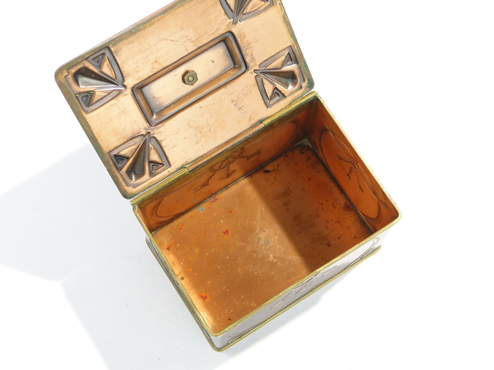 Cukiernica secesyjna, miedź, WMF, Niemcy, początek XX w. - 198114