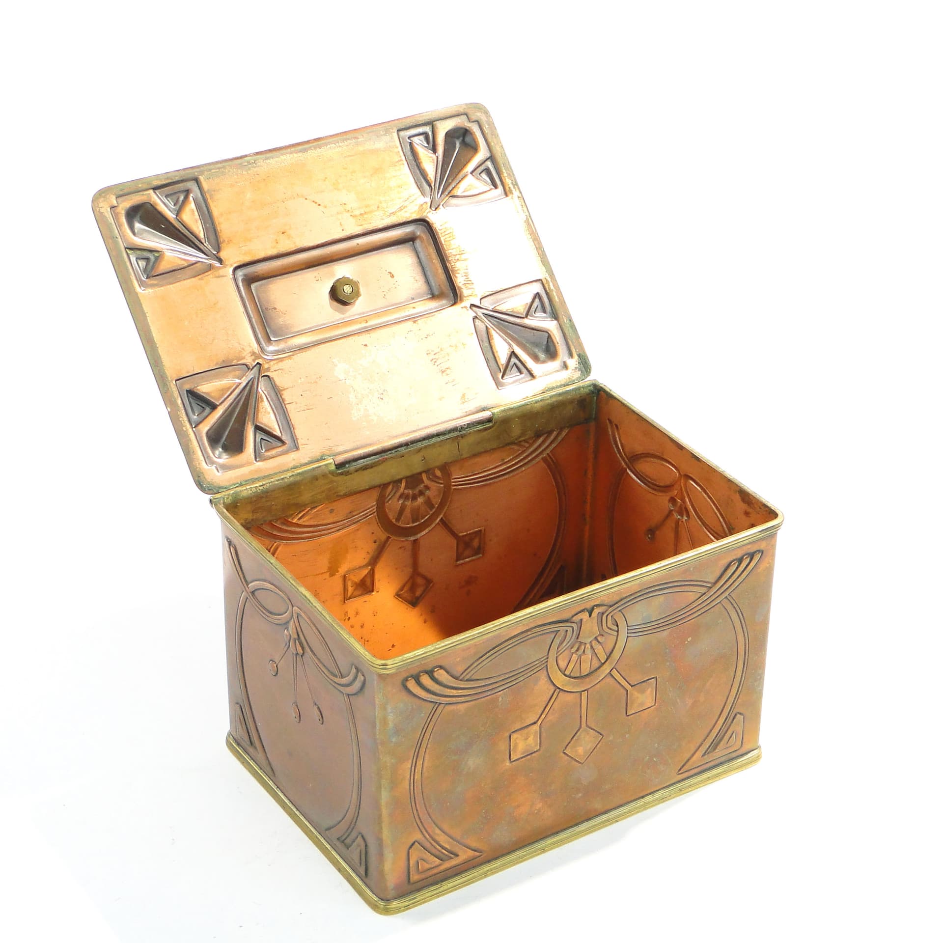 Cukiernica secesyjna, miedź, WMF, Niemcy, początek XX w. - 198106