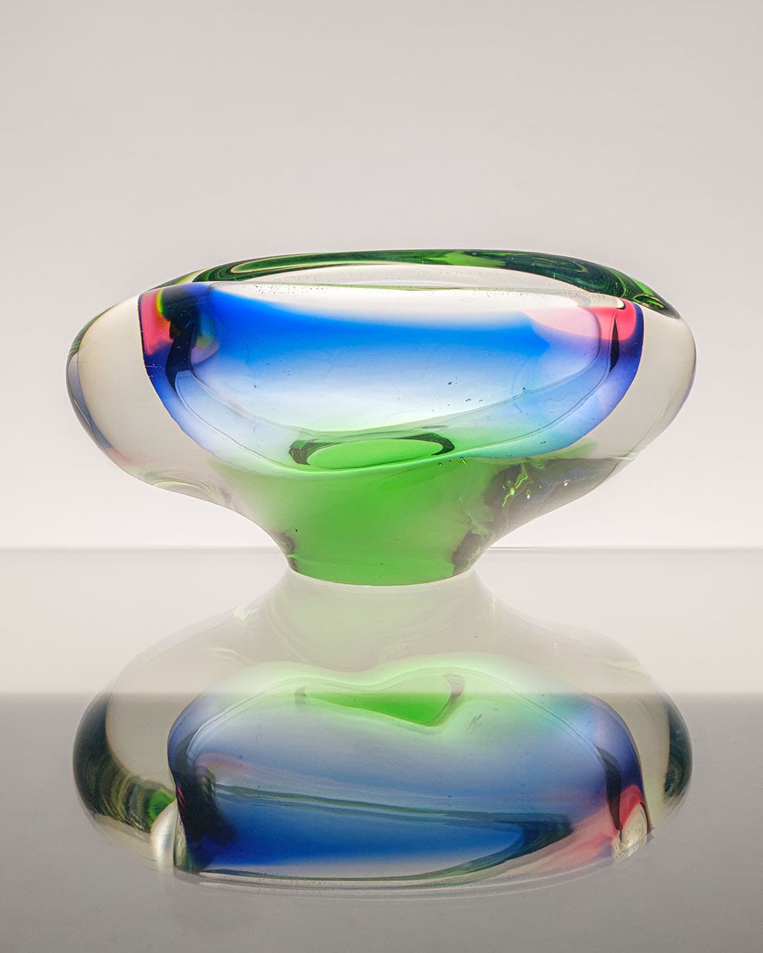 Zestaw szkieł dekoracyjnych, multikolor, szkło, proj. J. Rozinek, Czechosłowacja, lata 70. - 198141