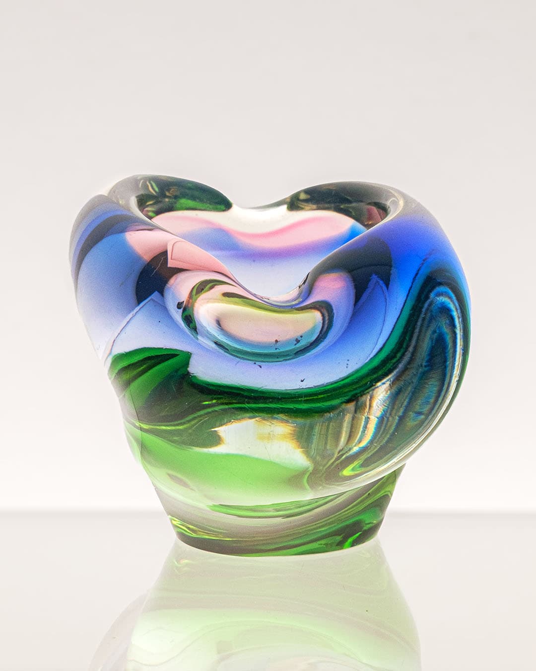 Zestaw szkieł dekoracyjnych, multikolor, szkło, proj. J. Rozinek, Czechosłowacja, lata 70. - 198142