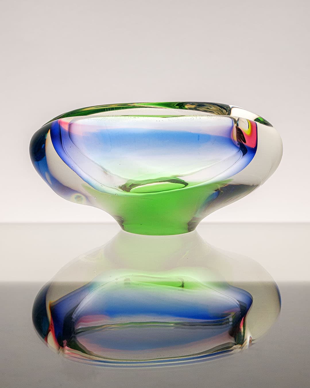 Zestaw szkieł dekoracyjnych, multikolor, szkło, proj. J. Rozinek, Czechosłowacja, lata 70. - 198143