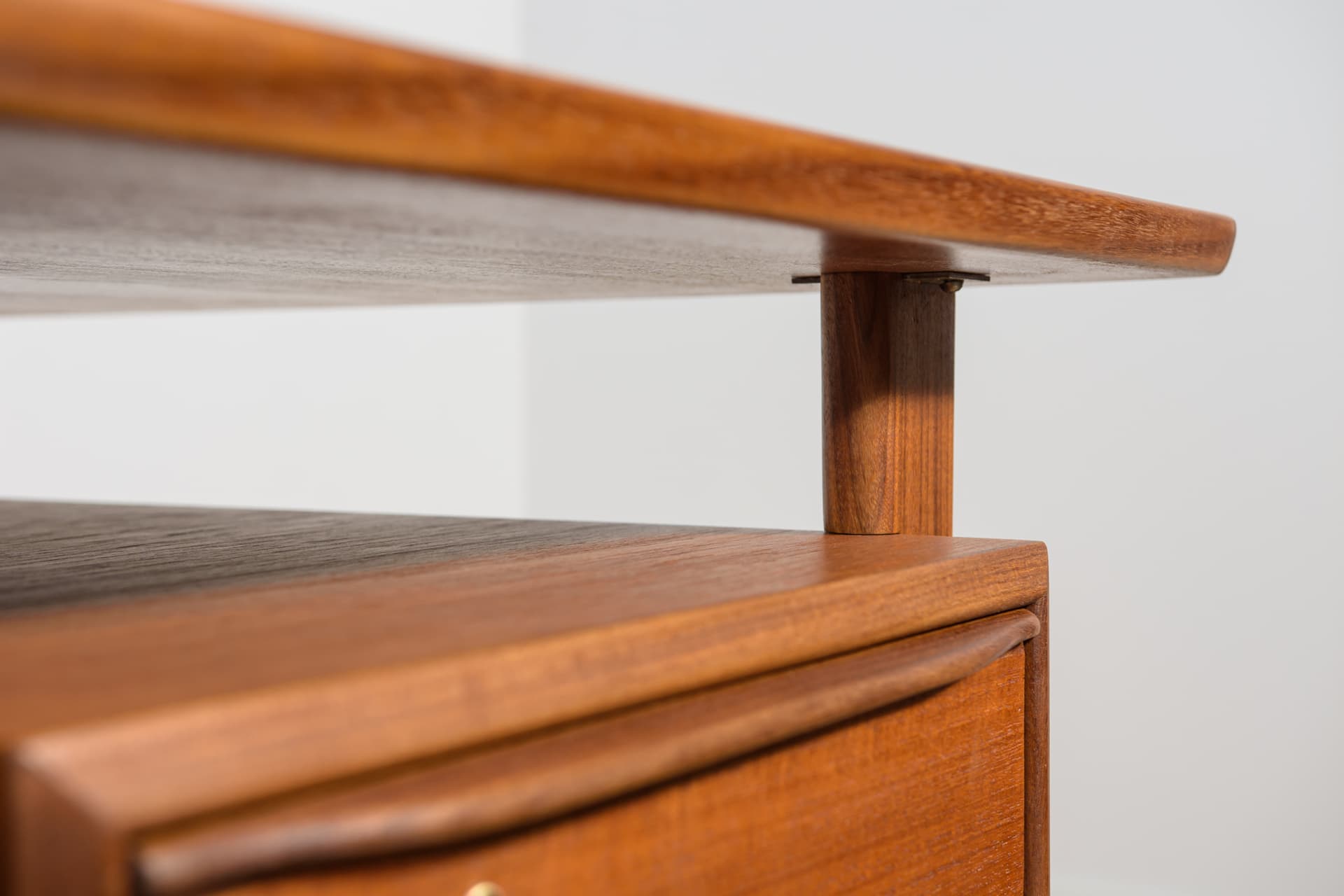 Desk, brown teak, by P. Løvig Nielsen, Denmark, 1960s. - 198175