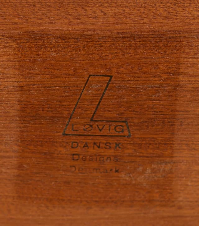 Desk, brown teak, by P. Løvig Nielsen, Denmark, 1960s. - 198179