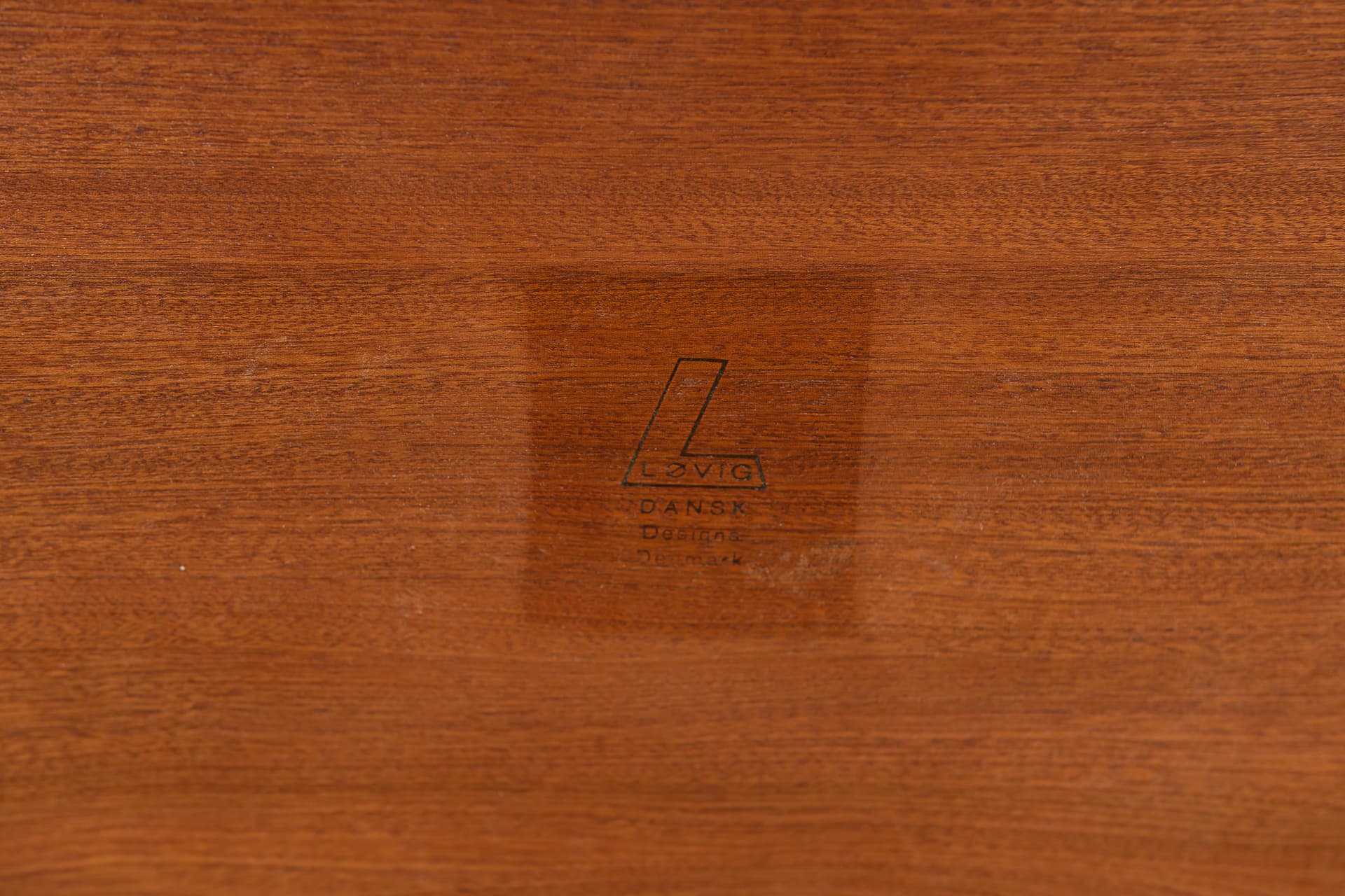 Desk, brown teak, by P. Løvig Nielsen, Denmark, 1960s. - 198180