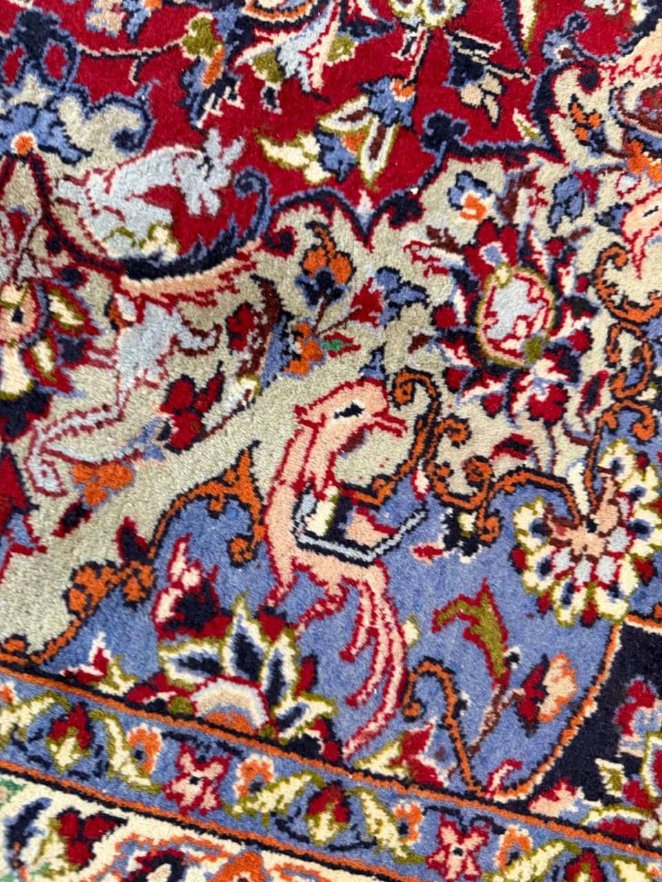 Dywan Keshan 400x285 cm, czerwony, wełna, Iran - 198256