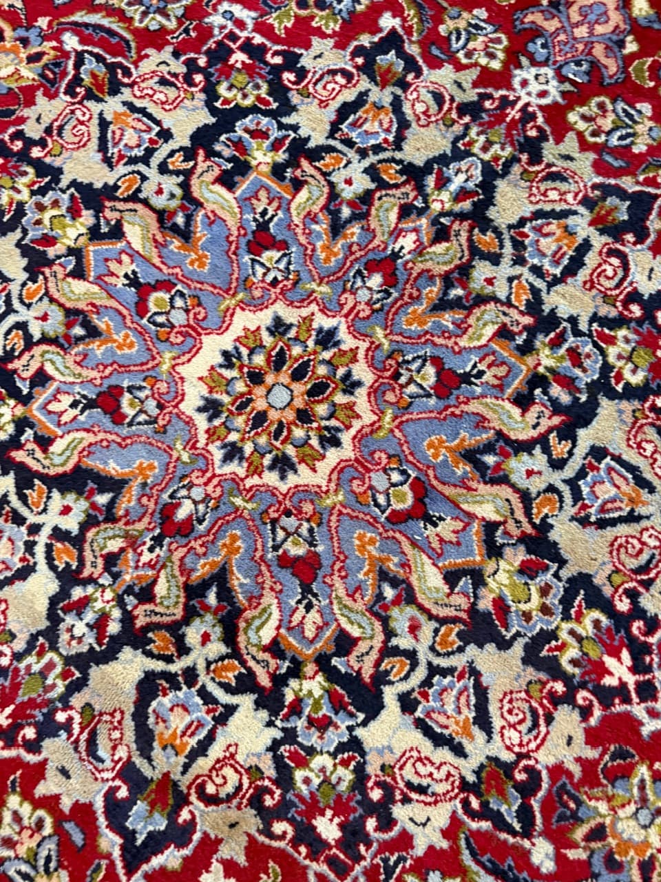 Dywan Keshan 400x285 cm, czerwony, wełna, Iran - 198252