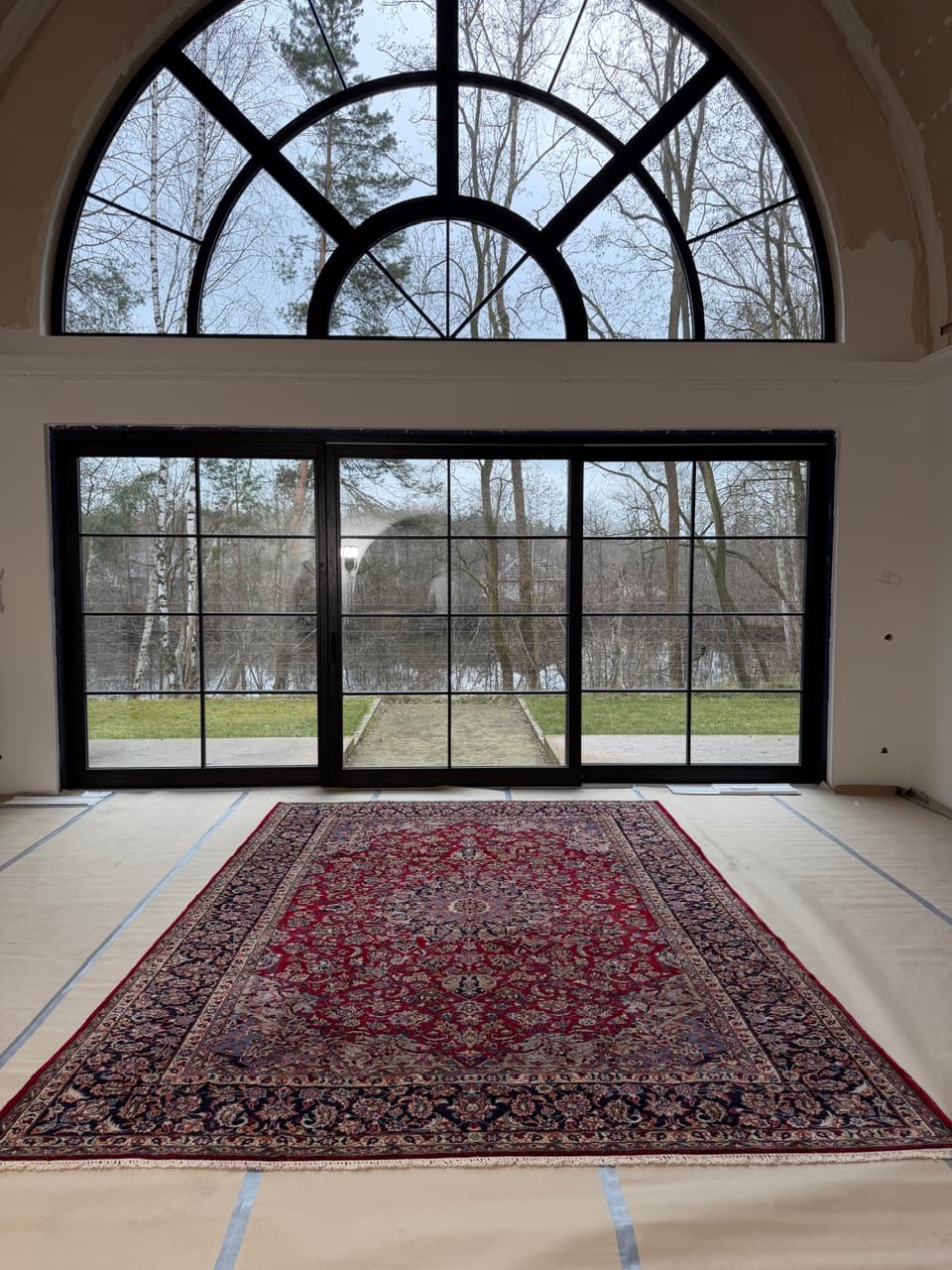 Dywan Keshan 400x285 cm, czerwony, wełna, Iran - 198250