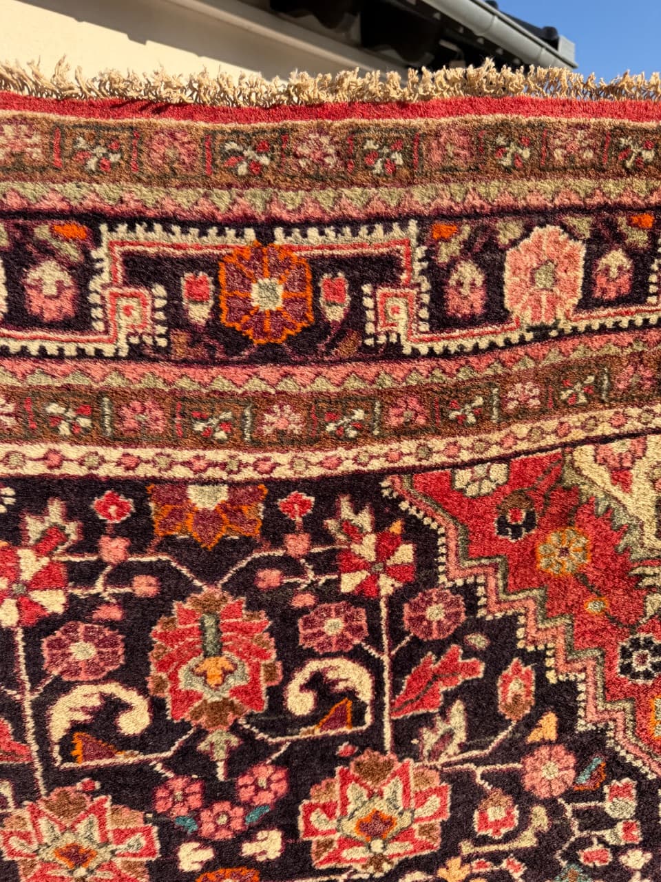 Dywan Hamadan 225x130 cm, granatowy, wełna, Iran, lata 70. - 198276