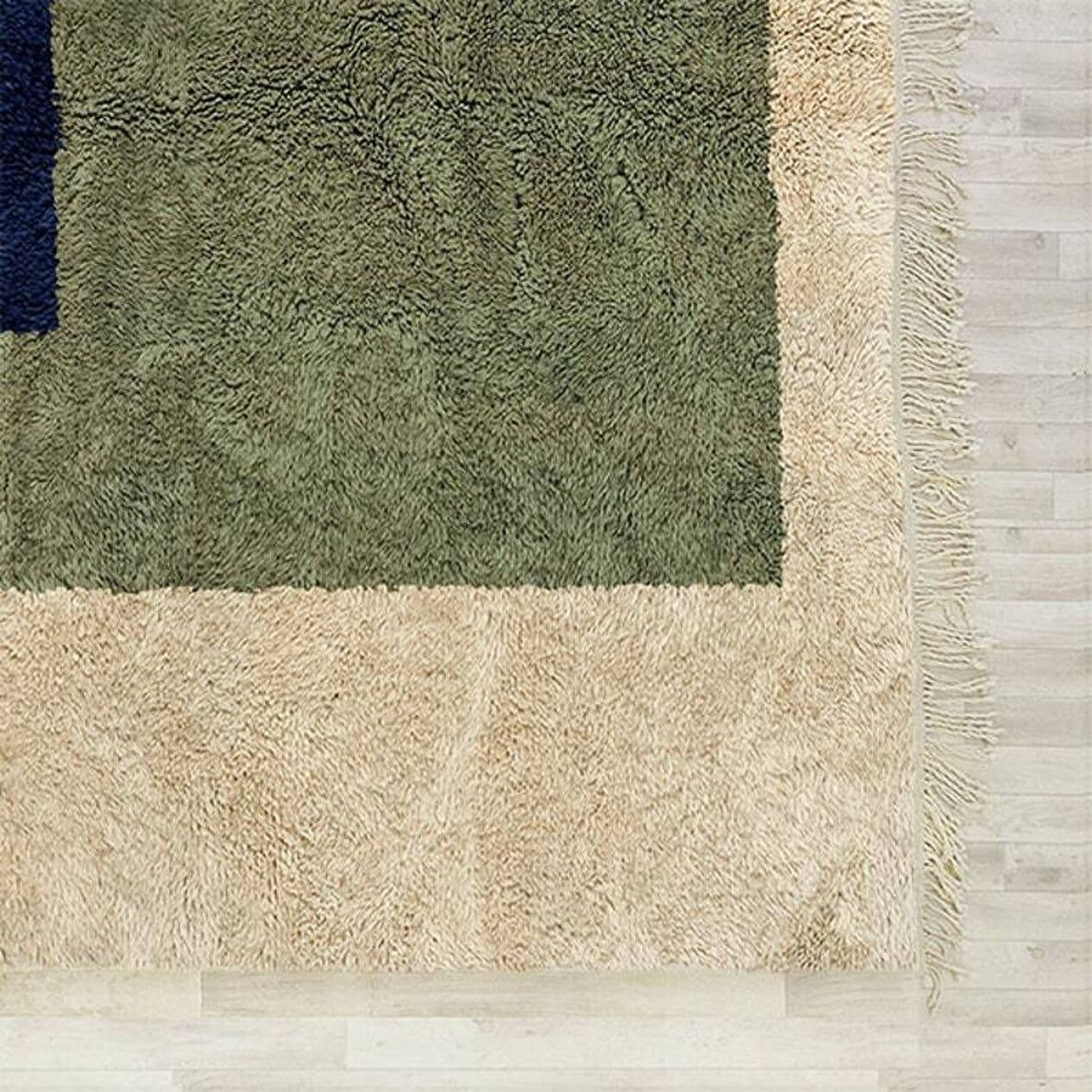 Handwoven rug 150x250 cm, wool, beige, Morocco - 198356